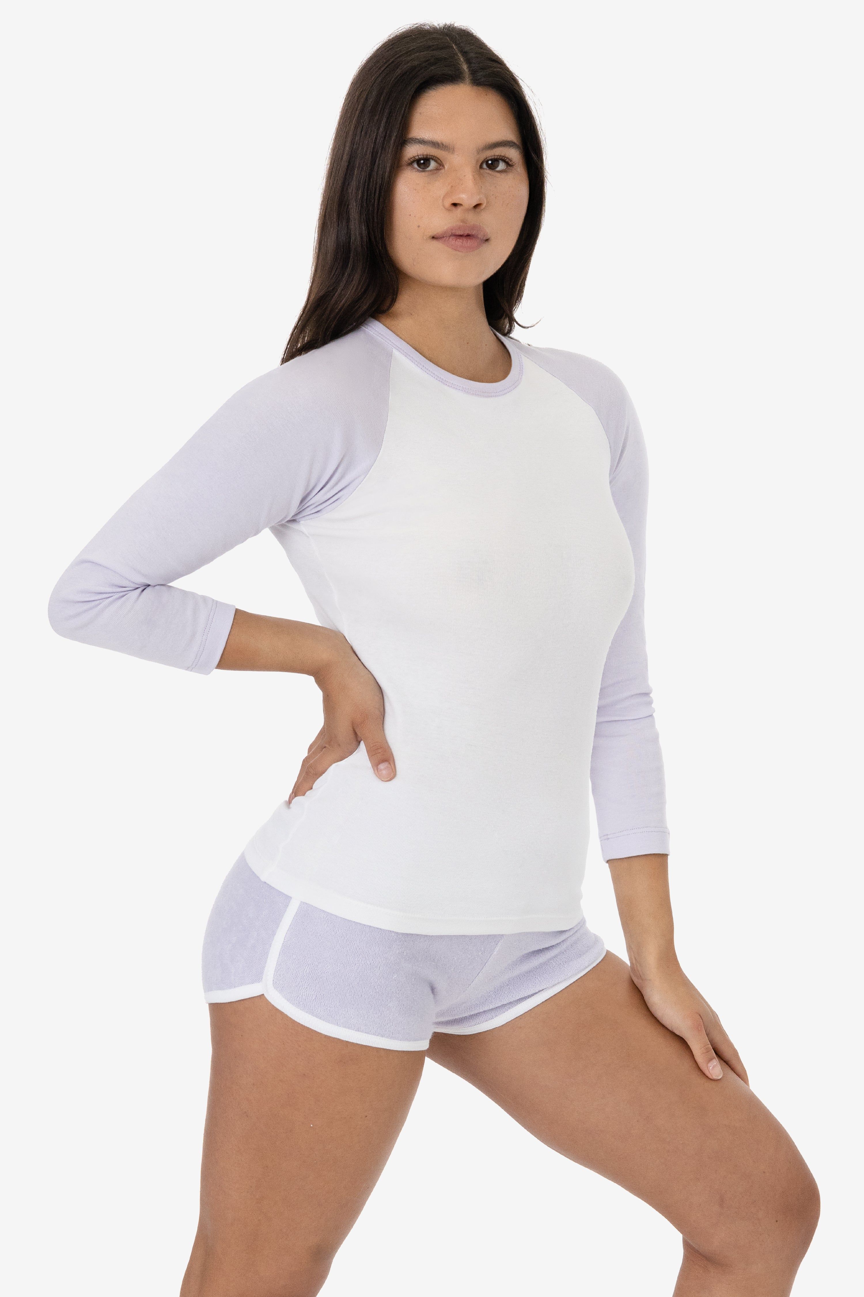 43053 - Baby Rib Long Sleeve Raglan sold by los angeles apparel
