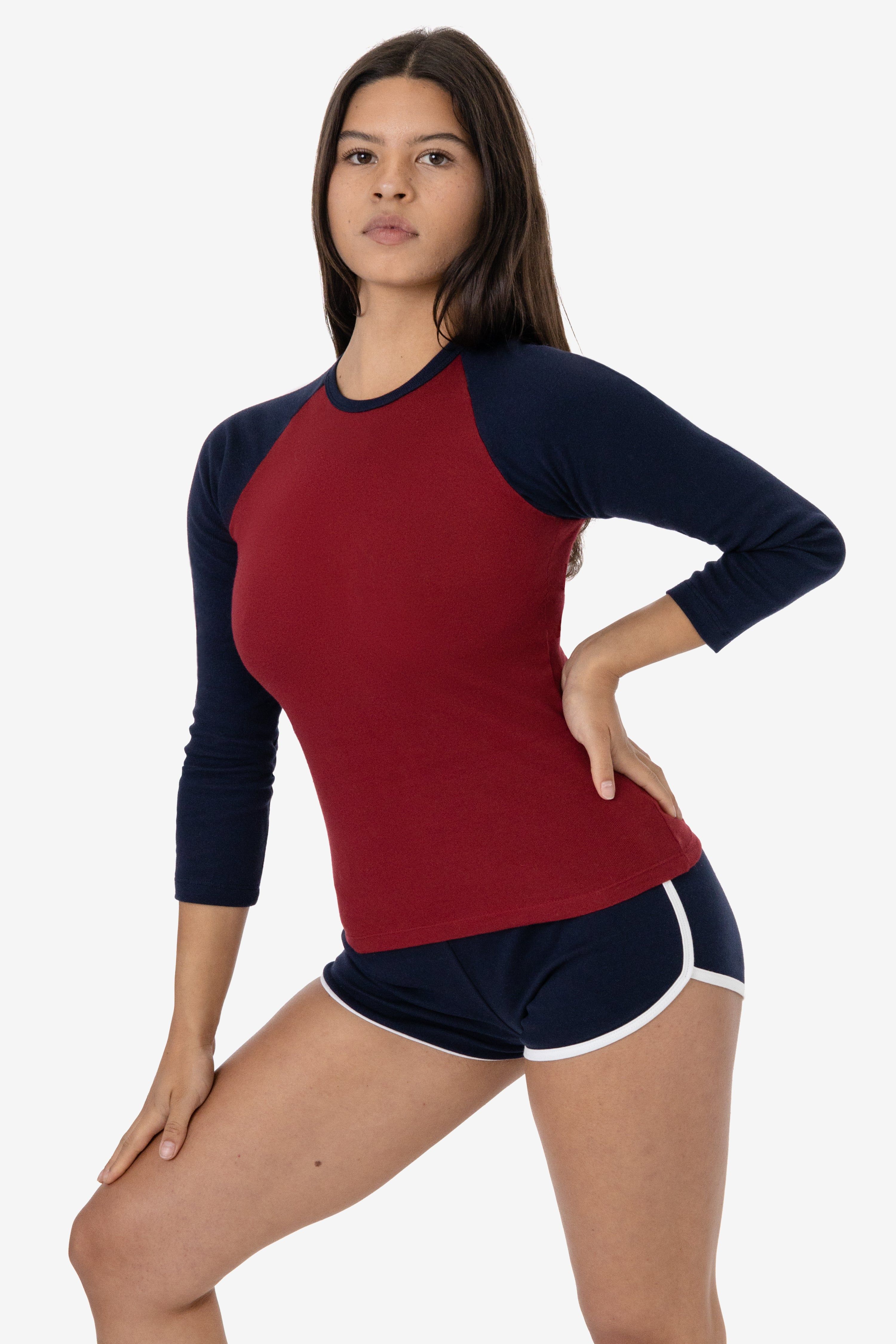 43053 - Baby Rib Long Sleeve Raglan sold by los angeles apparel product image thumbnail 2