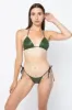 RLH3436 - Leather Nylon String Bikini Top sold by los angeles apparel