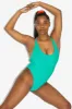 RRS368 - Ribbed High Cut One-Piece Swimsuit sold by los angeles apparel