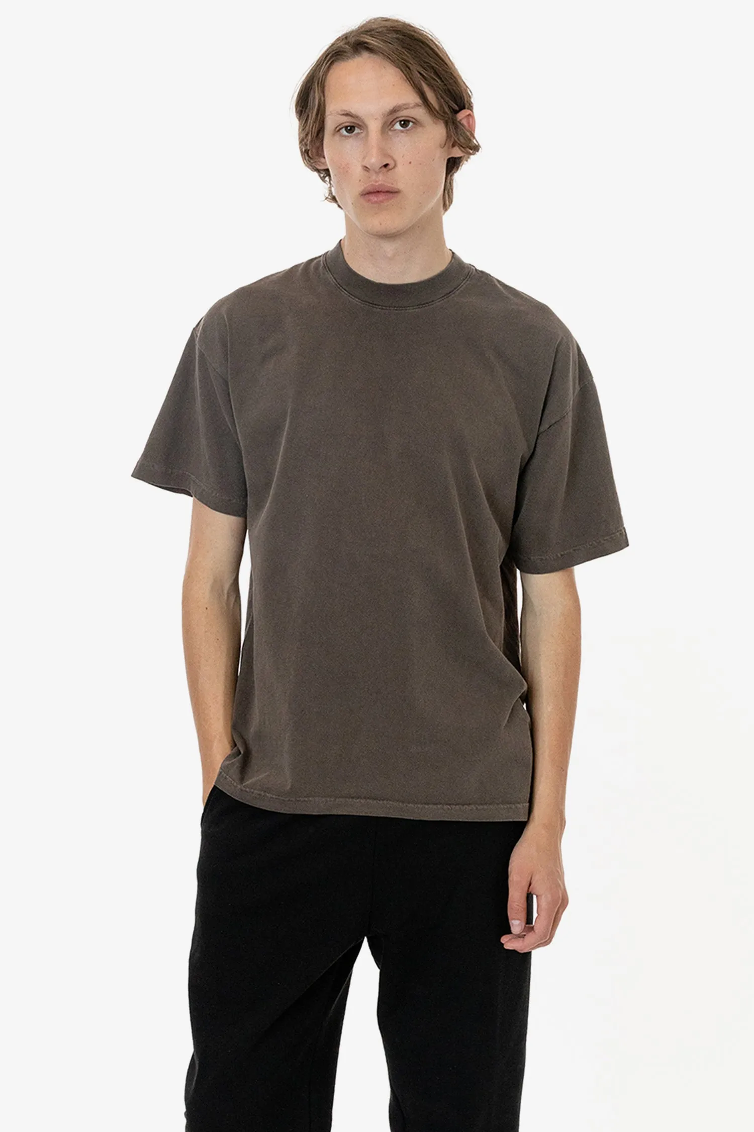 The 1801 - 6.5oz Garment Dye Crew Neck T-Shirt (Pigment Dye) sold by los angeles apparel