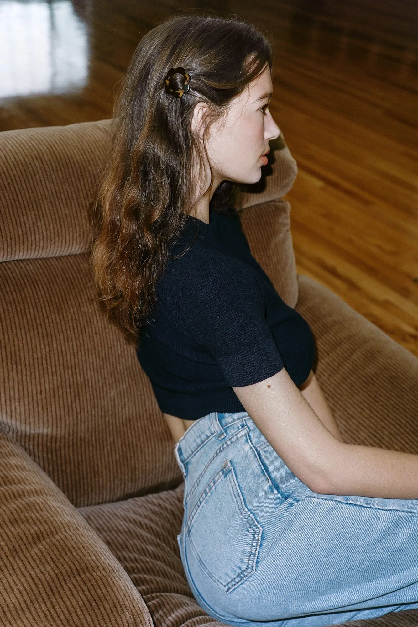 RHAC-FLR01 - Classic Flower Barette sold by los angeles apparel product image thumbnail 2