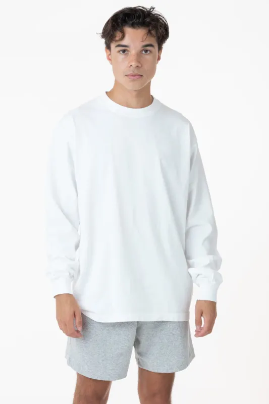 1807GD - 6.5oz Long Sleeve Garment Dye Crew Neck T-Shirt sold by los angeles apparel