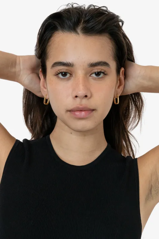 EARHOOPANG - U-Shape Huggie Hoop Earrings sold by los angeles apparel