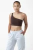 8389GD - Garment Dye One Shoulder Crop Top sold by los angeles apparel
