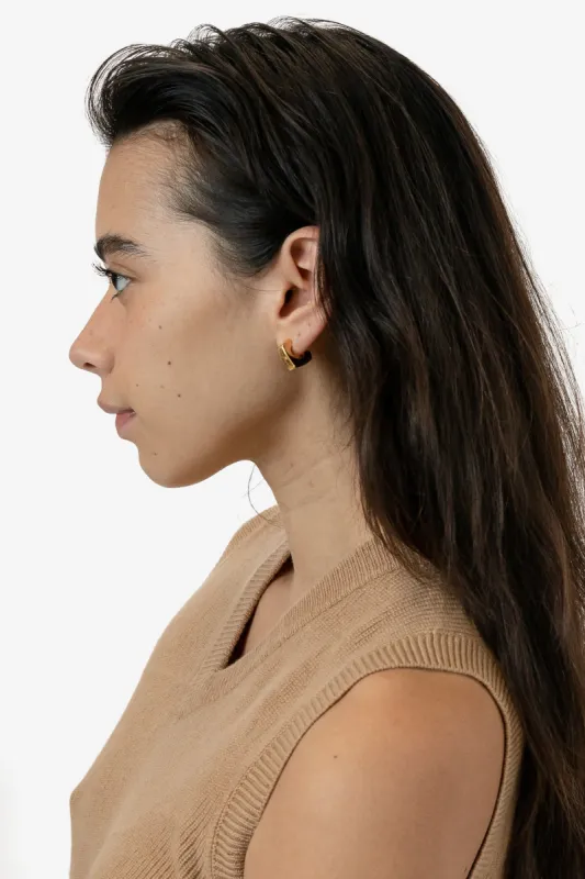 EARHOOPMIN - Minimalist Square Hoop Earrings sold by los angeles apparel