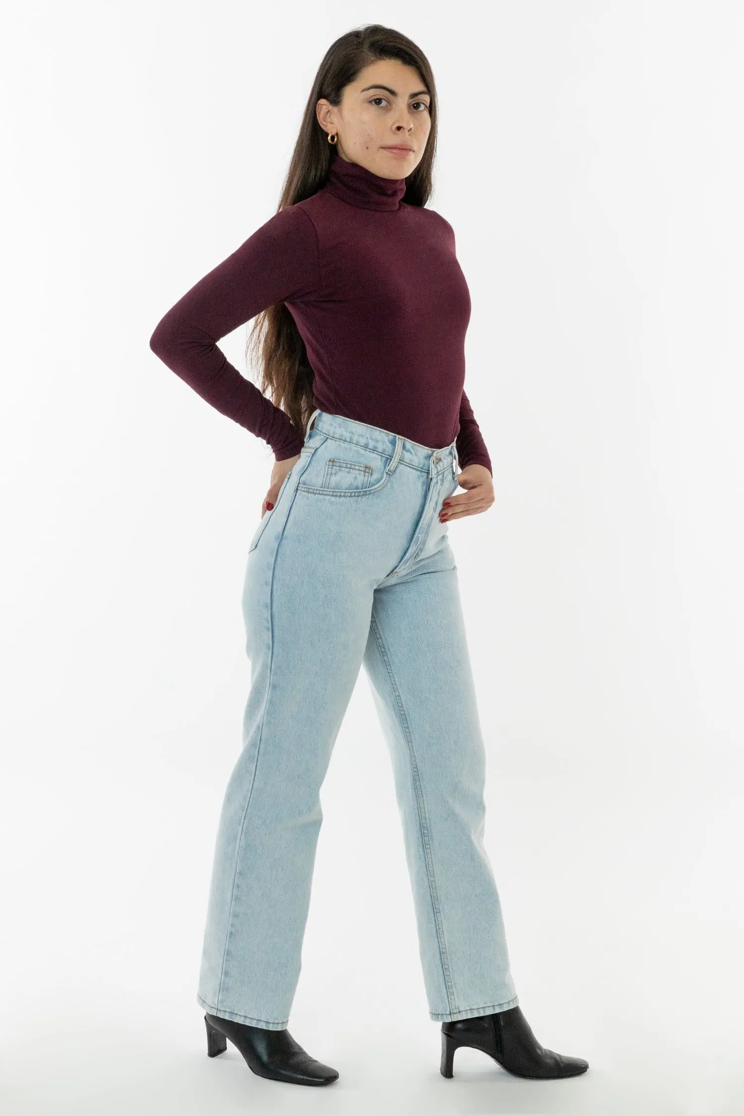 RDNW08 - Straight Leg High Waisted Jean sold by los angeles apparel product image thumbnail 3