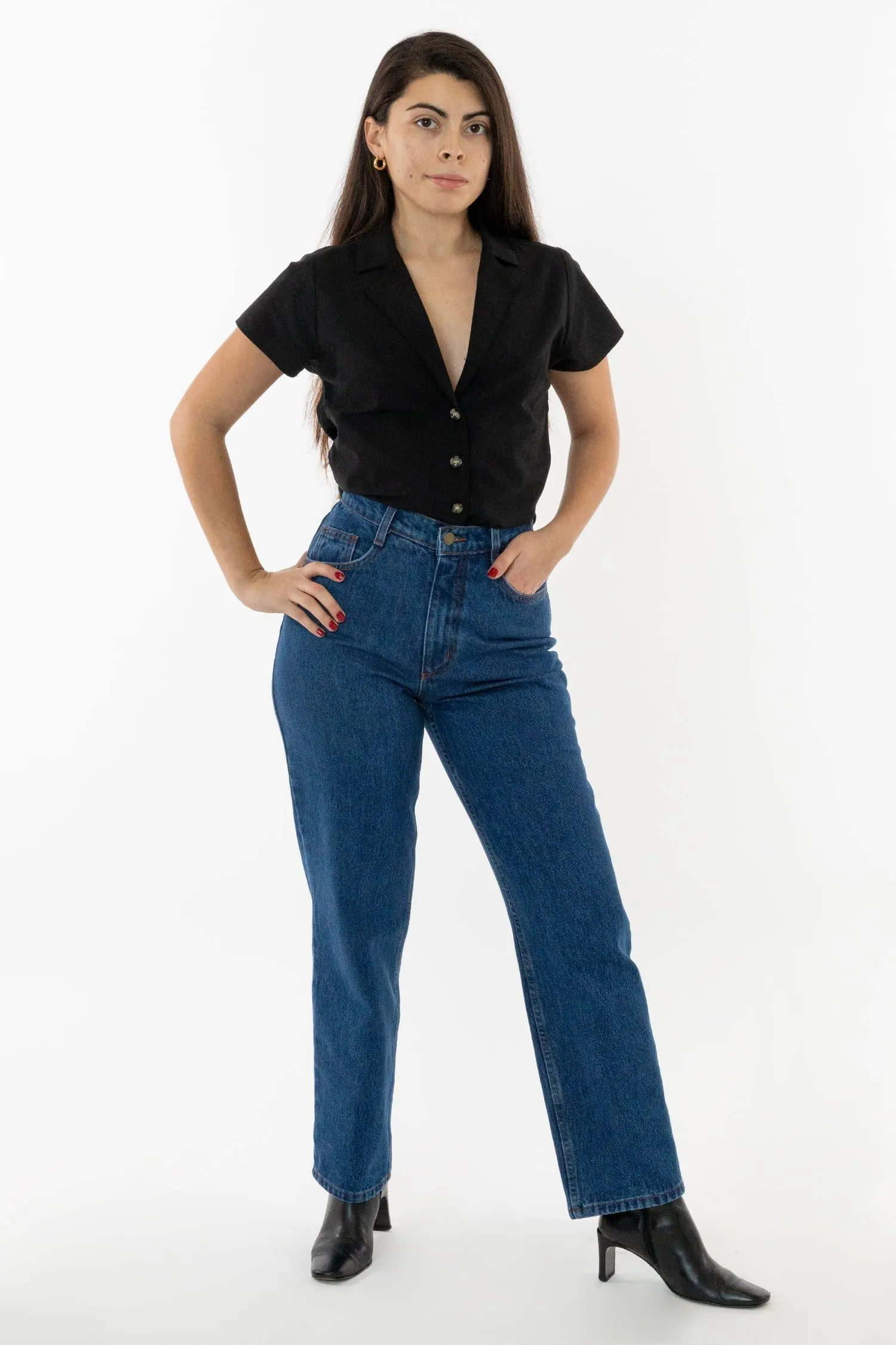 RDNW08 - Straight Leg High Waisted Jean sold by los angeles apparel product image thumbnail 4