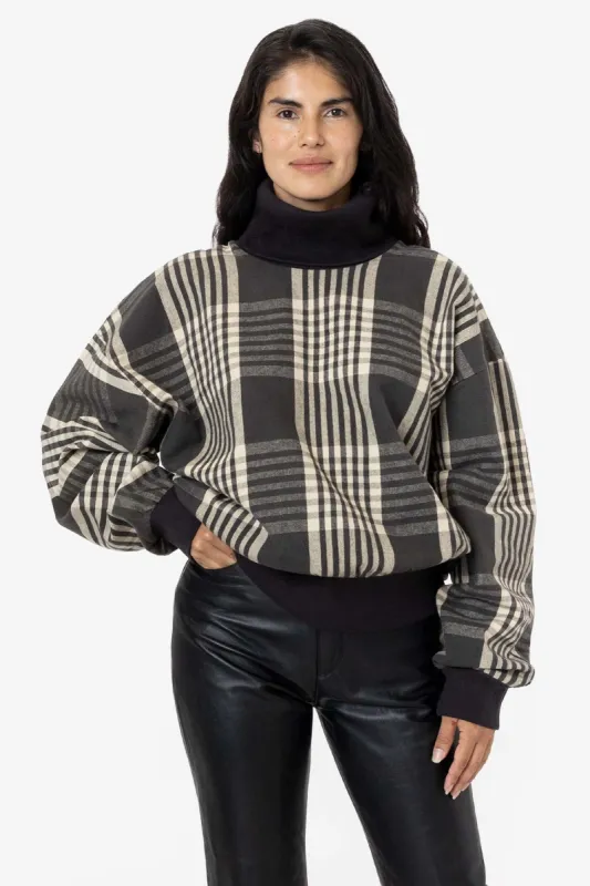 RCF01 - Flannel Turtleneck Sweater with Heavy Cotton Rib sold by los angeles apparel