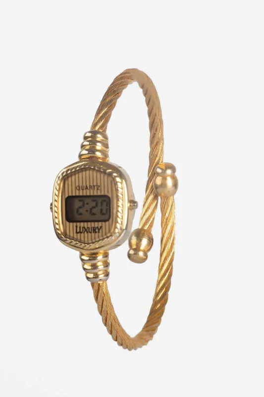 WCHRBAN2 - Gold Bracelet Watch sold by los angeles apparel