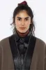 RWL100 - Wool Coat with Leather Trim sold by los angeles apparel