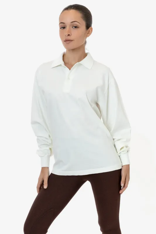18417GD Unisex - 18/1 Long Sleeve Polo T-Shirt sold by los angeles apparel