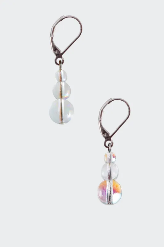 JWLIGD - Iridescent Glass Drop Earrings sold by los angeles apparel