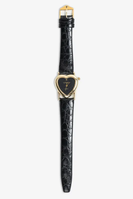 WCHRA21 - Goldy Heart Watch sold by los angeles apparel