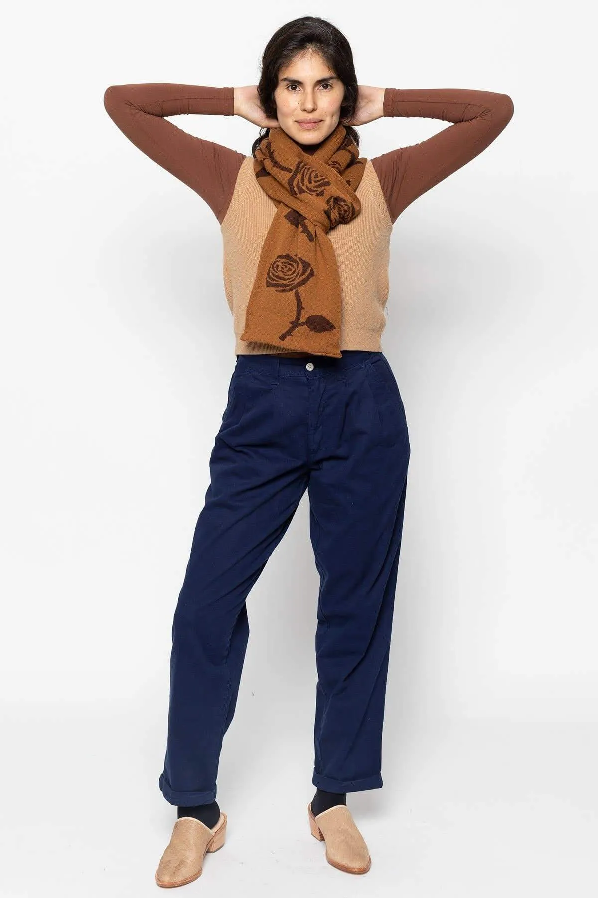 JQSCARF05 - Rose Scarf sold by los angeles apparel product image thumbnail 4