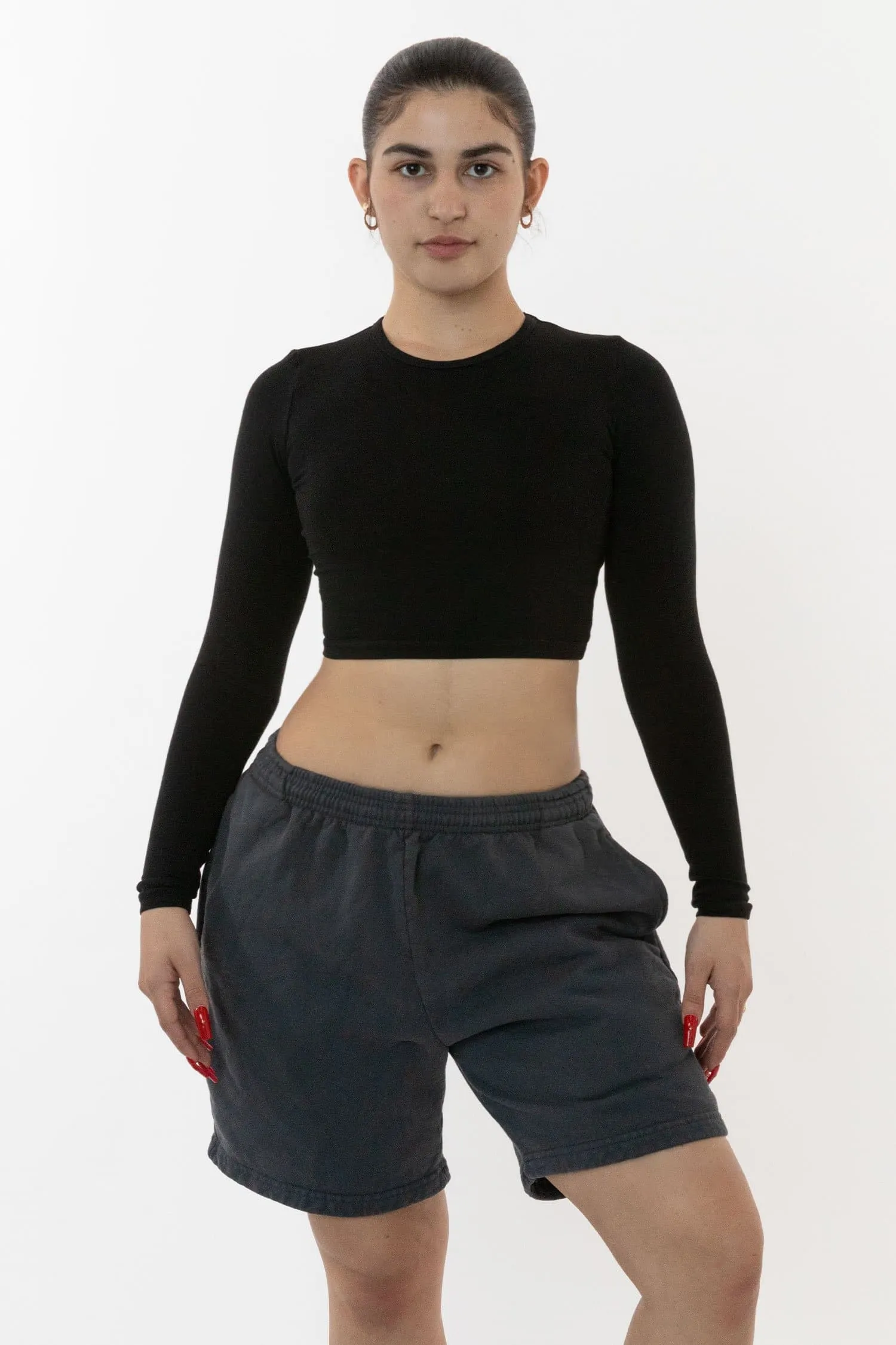 HF02 - Heavy Fleece Sweat Short (Garment Dye) sold by los angeles apparel product image thumbnail 4