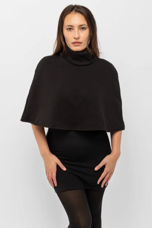 F370 - Flex Fleece Turtleneck Cape sold by los angeles apparel