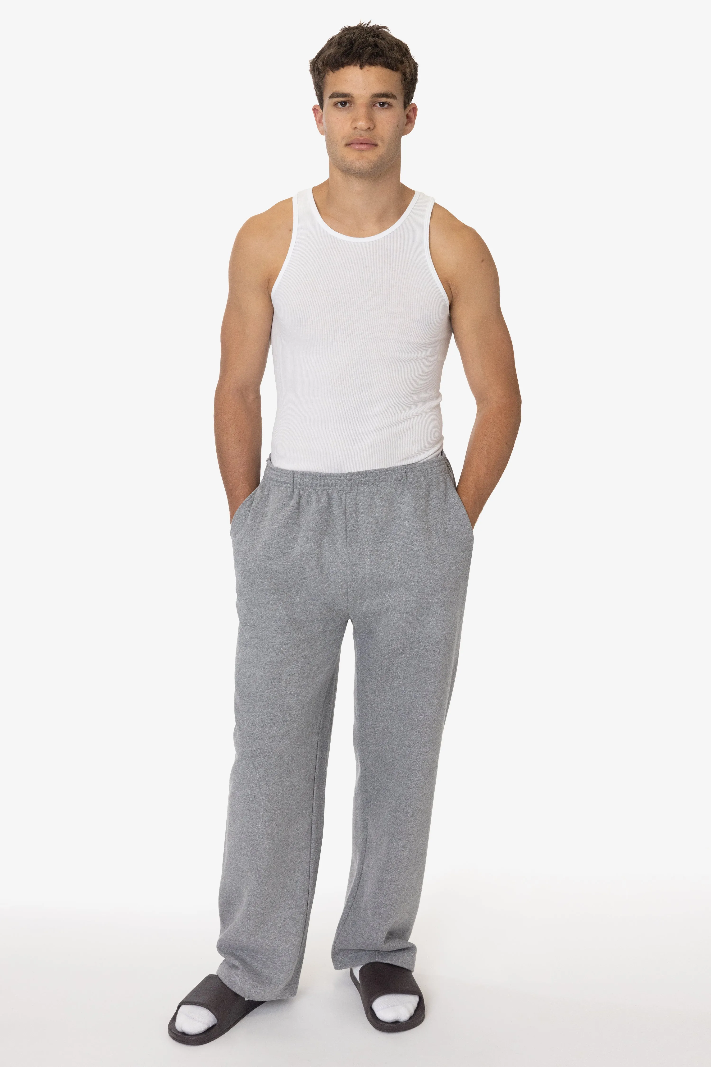 TRF05 - 12 oz. Tri-Blend Gabardine Fleece Sweatpant sold by los angeles apparel product image thumbnail 2