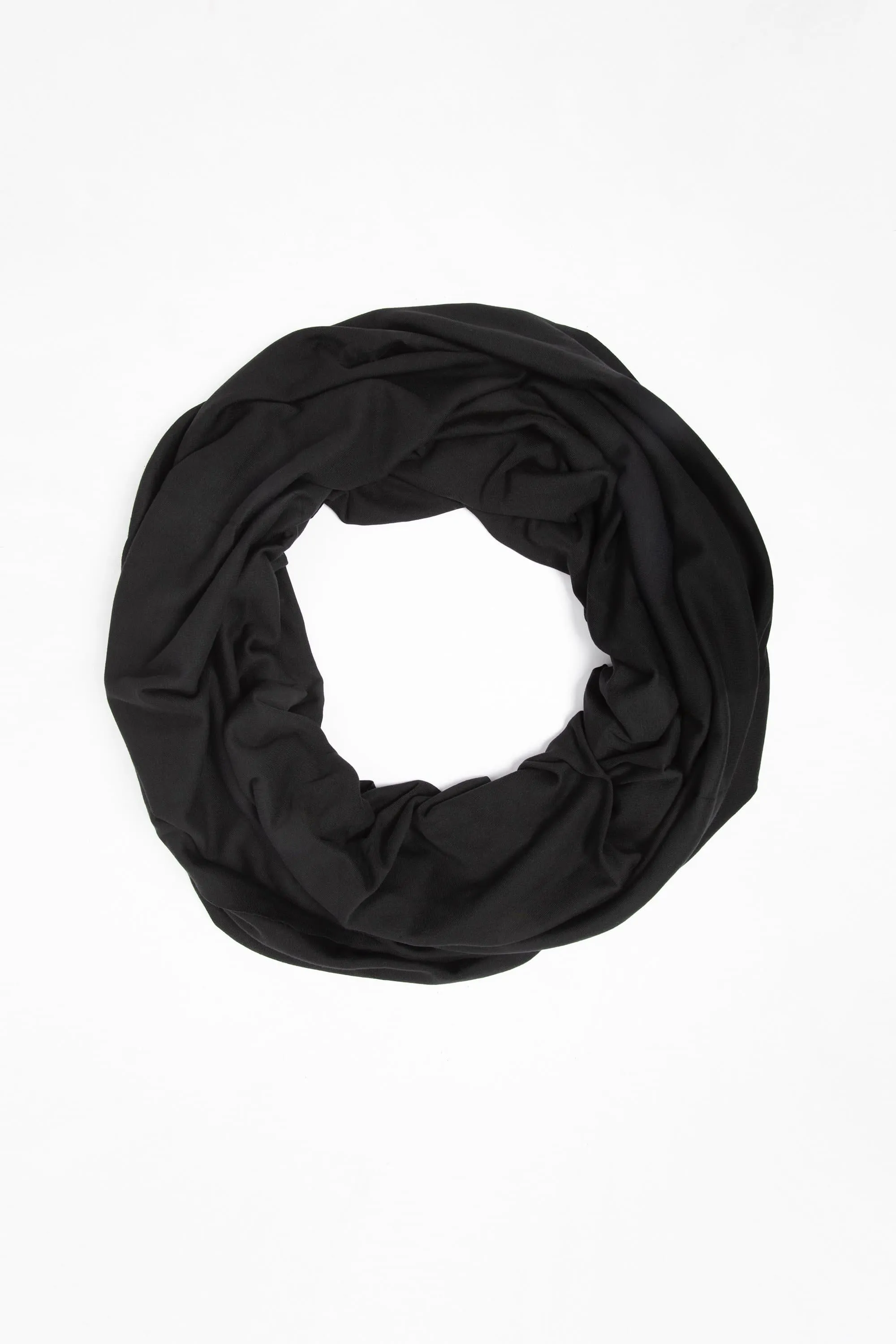 CIRSCARF - Circle Scarf - Black (GWP) sold by los angeles apparel product image thumbnail 3
