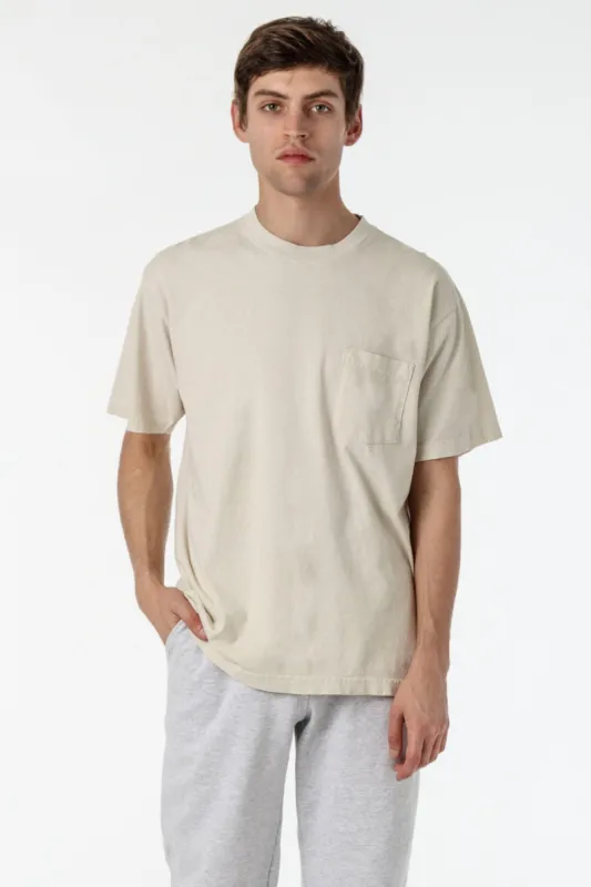 (Factory Store) 1809GD - Short Sleeve Garment Dye Pocket T-Shirt sold by los angeles apparel