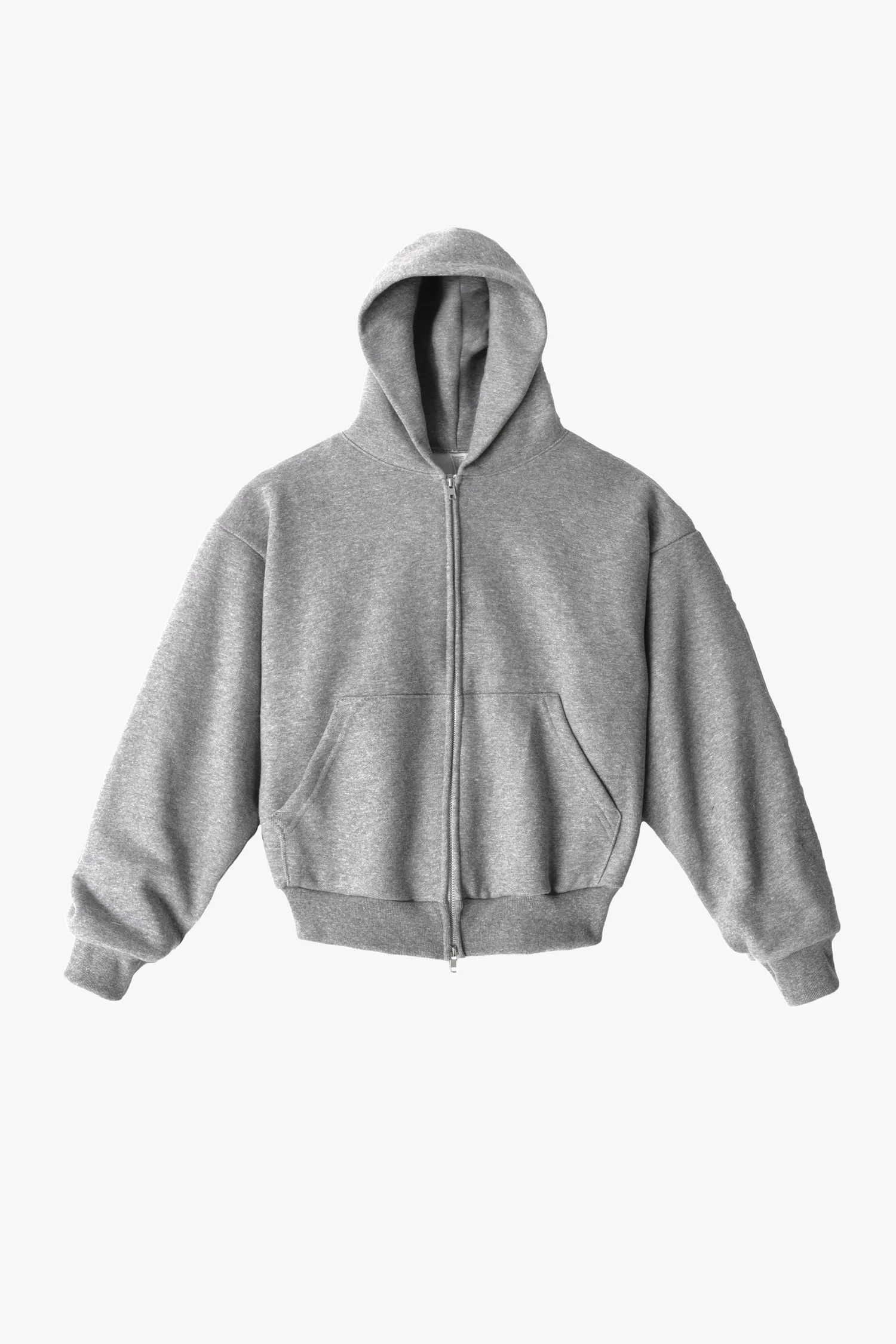 TRF10 - 12 oz. Tri-Blend Gabardine Fleece Waist Length Pull Zip Hoodie sold by los angeles apparel