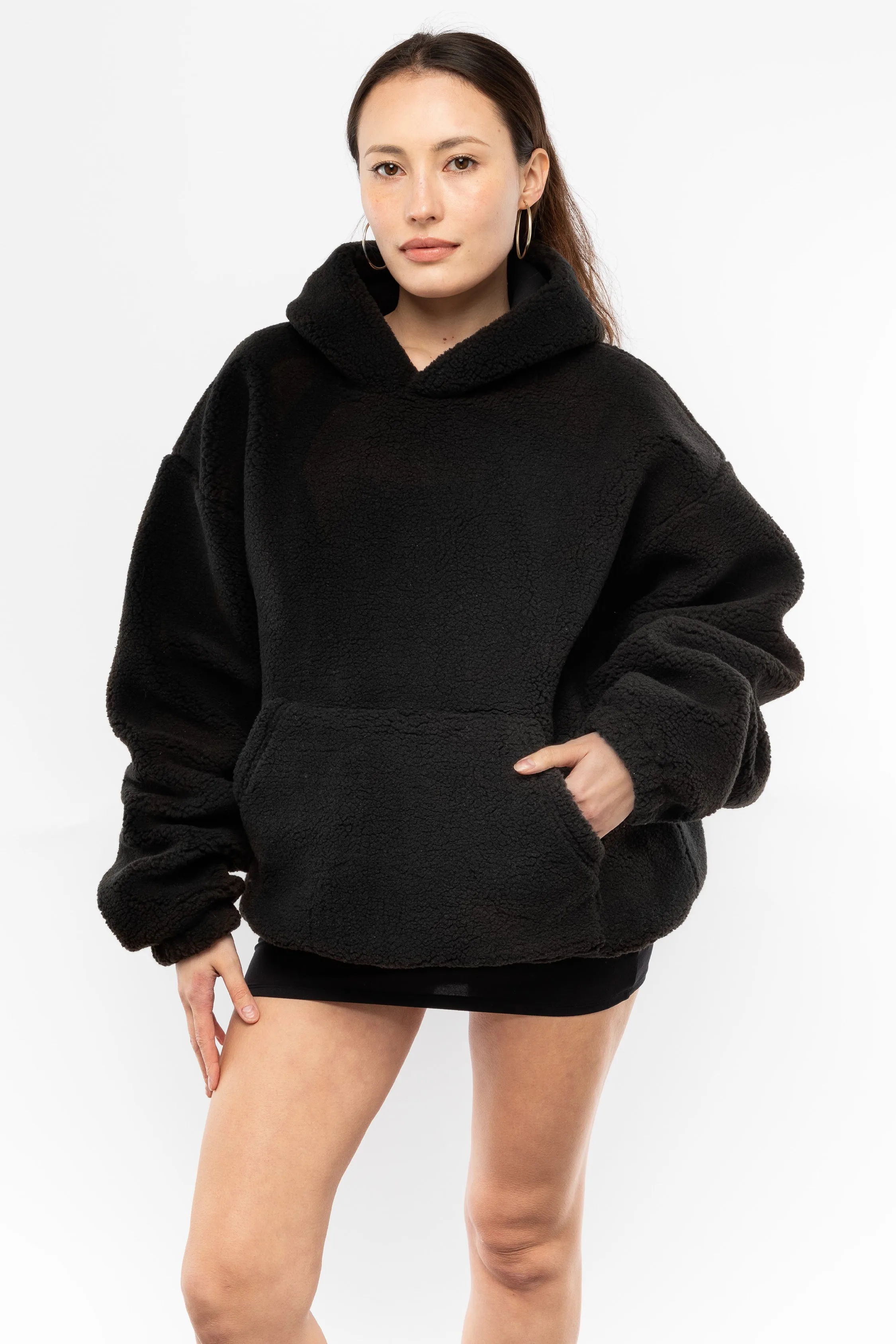 SHR4249 - Unisex Sherpa Pullover Hoody sold by los angeles apparel