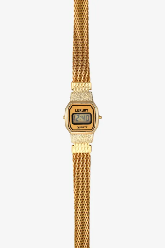 WCHRA62 - Tiny Square Metal Mesh Luxury Watch sold by los angeles apparel