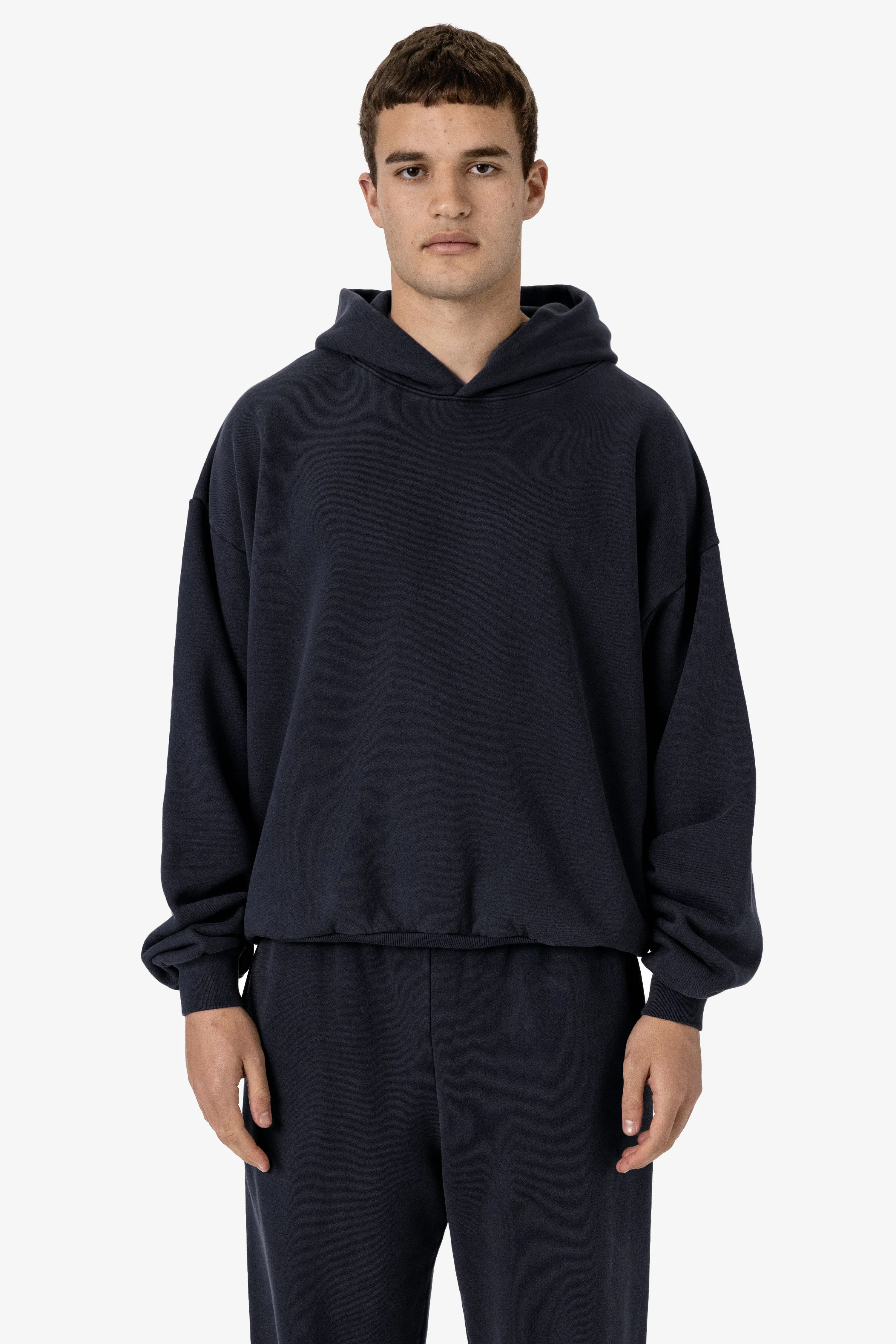 PLU09GD - 16oz. Garment Dye Plush Fleece Hooded Pullover Sweatshirt sold by los angeles apparel