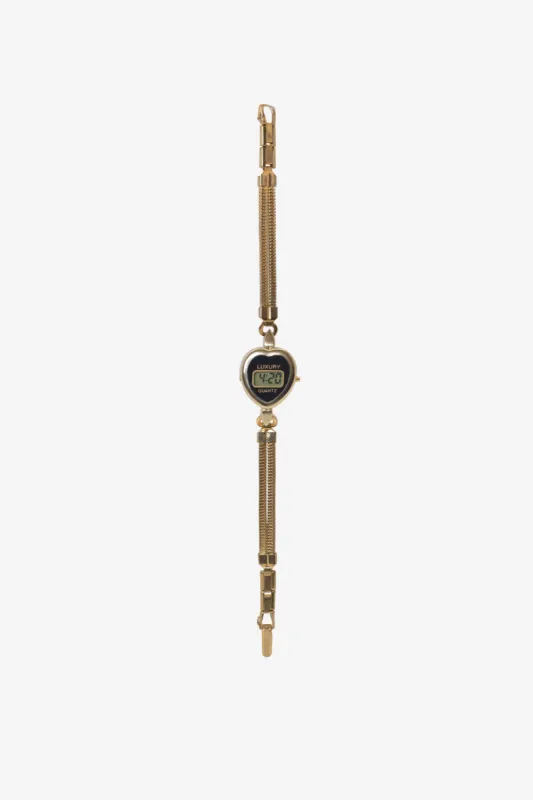 WCHRA63 - Heart Chain Watch sold by los angeles apparel