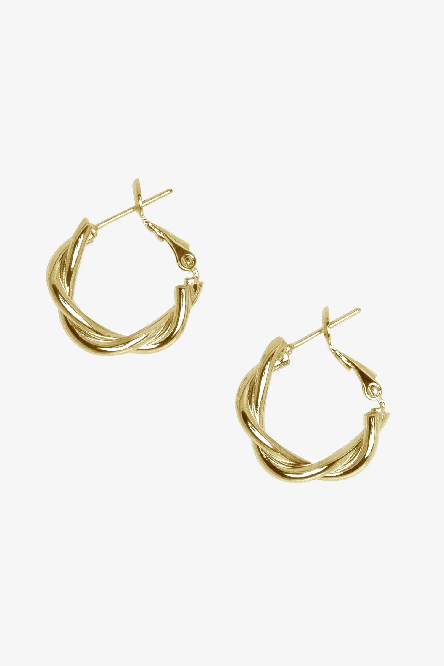 JWL102 - Twisted Hoop Earrings sold by los angeles apparel