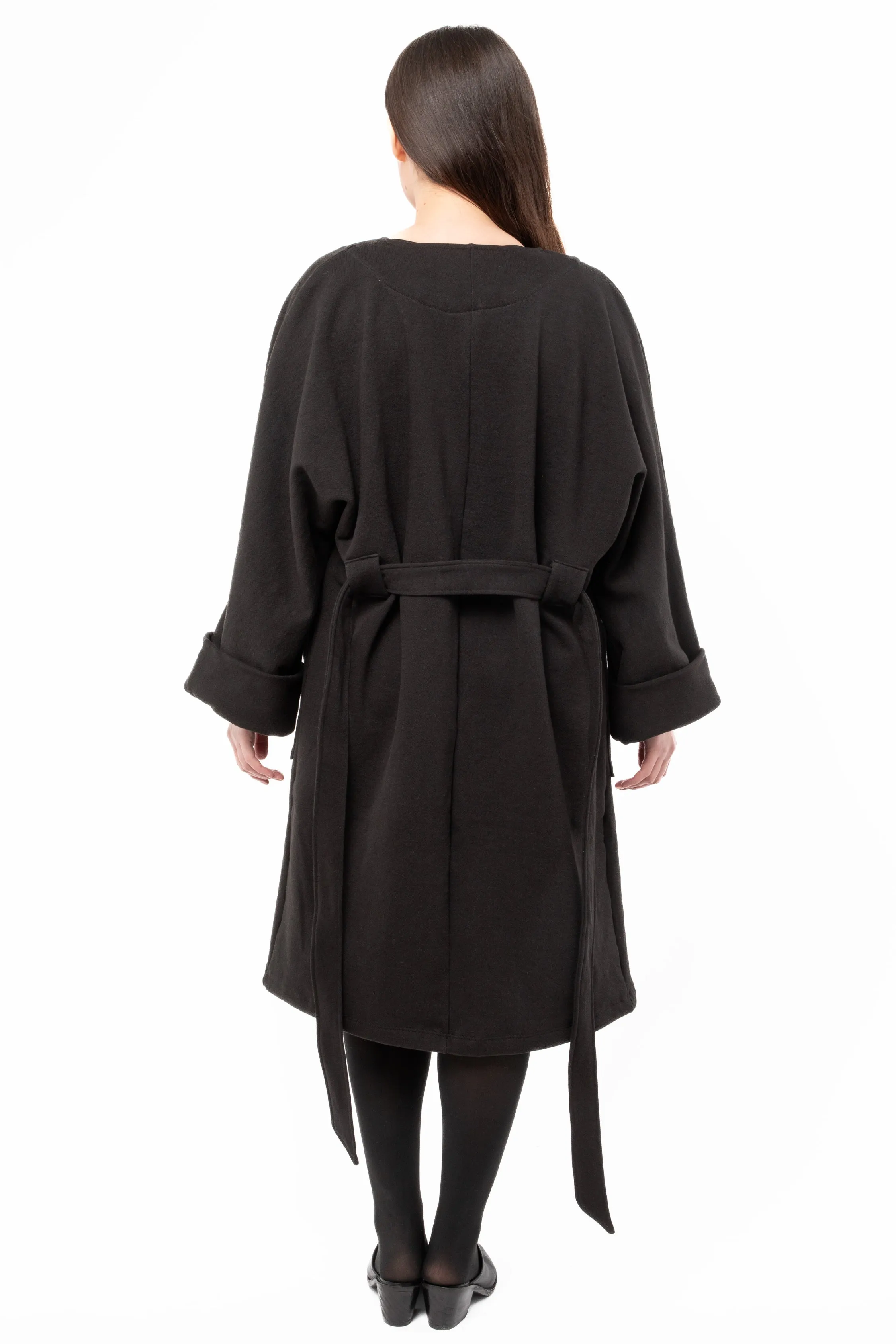 HF50GD - Heavy Fleece Wrap Coat sold by los angeles apparel product image thumbnail 4