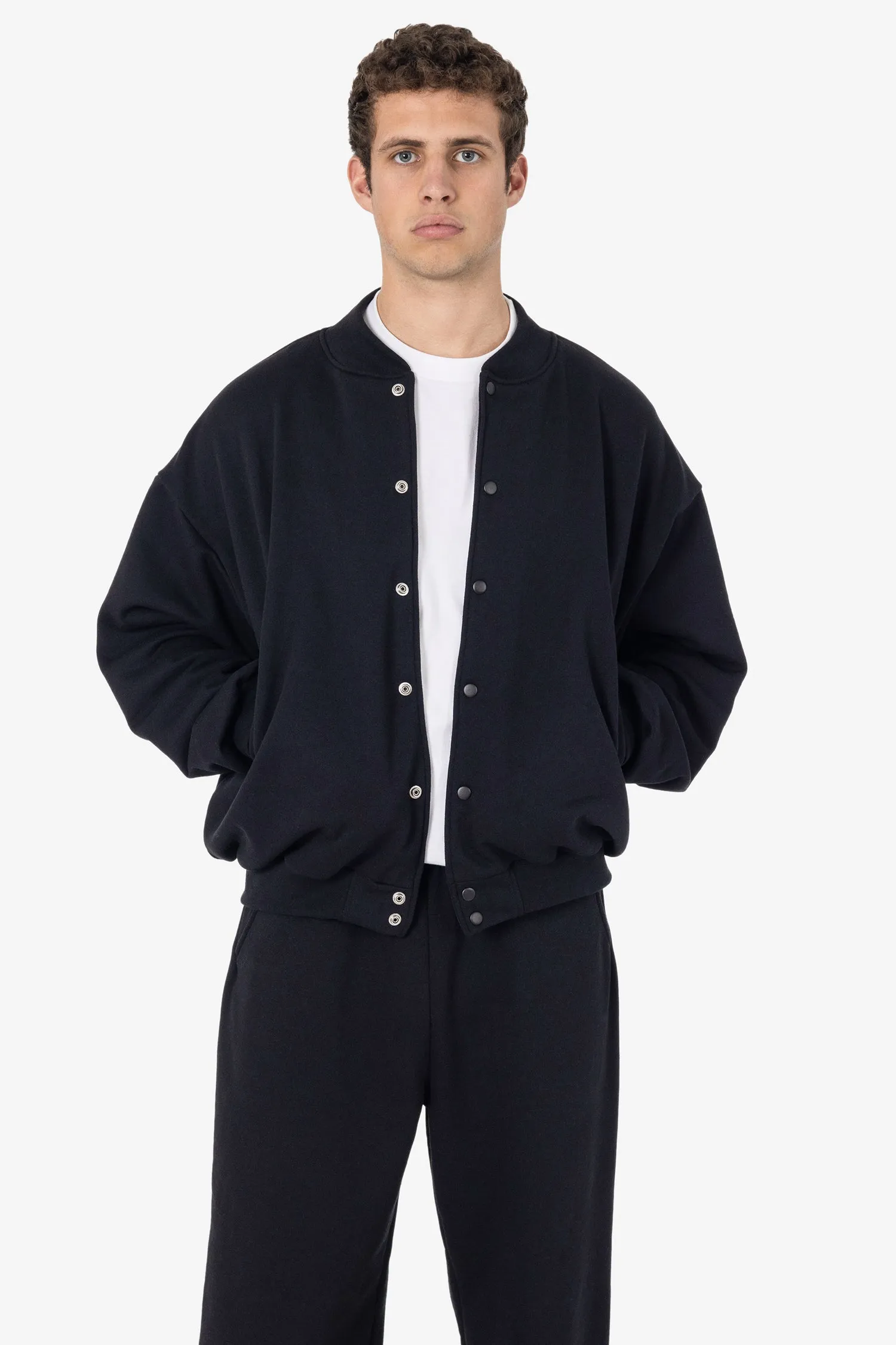 MWF499 - 10 oz. Mid-weight Fleece Club Jacket sold by los angeles apparel product image thumbnail 4