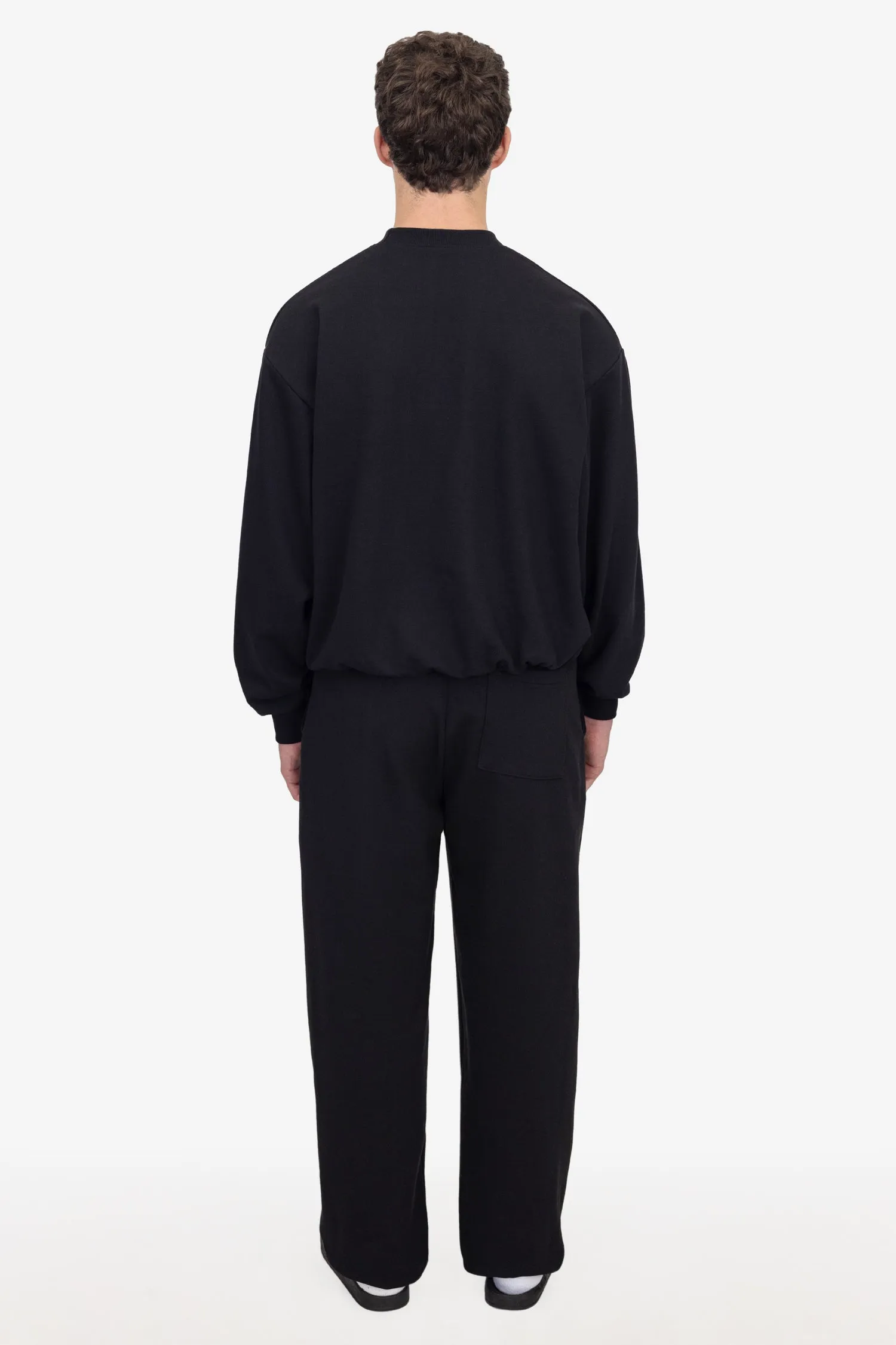 MWF1045 - 10 oz. Mid-Weight Poly Cotton Fleece Wide Open Bottom Sweatpant sold by los angeles apparel product image thumbnail 3