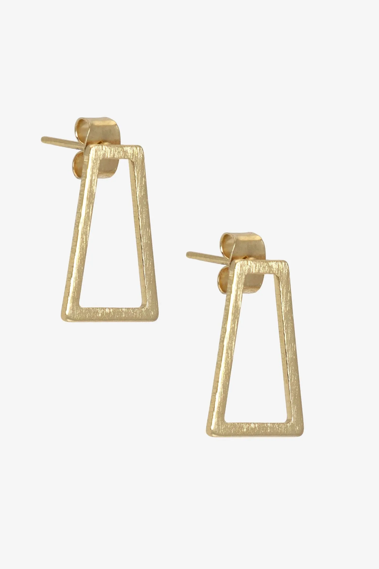 JWL104 - Trapezoid Stud Earrings sold by los angeles apparel