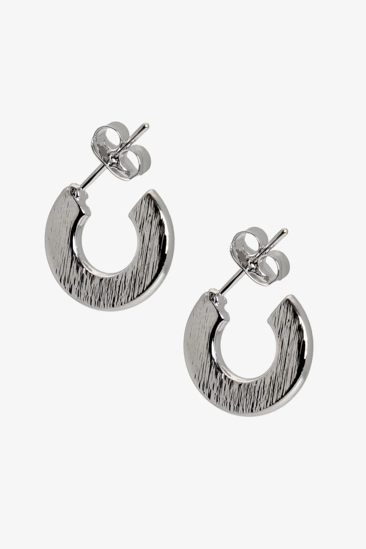 JWL105 - Flat Open Hoop Earrings sold by los angeles apparel product image thumbnail 2