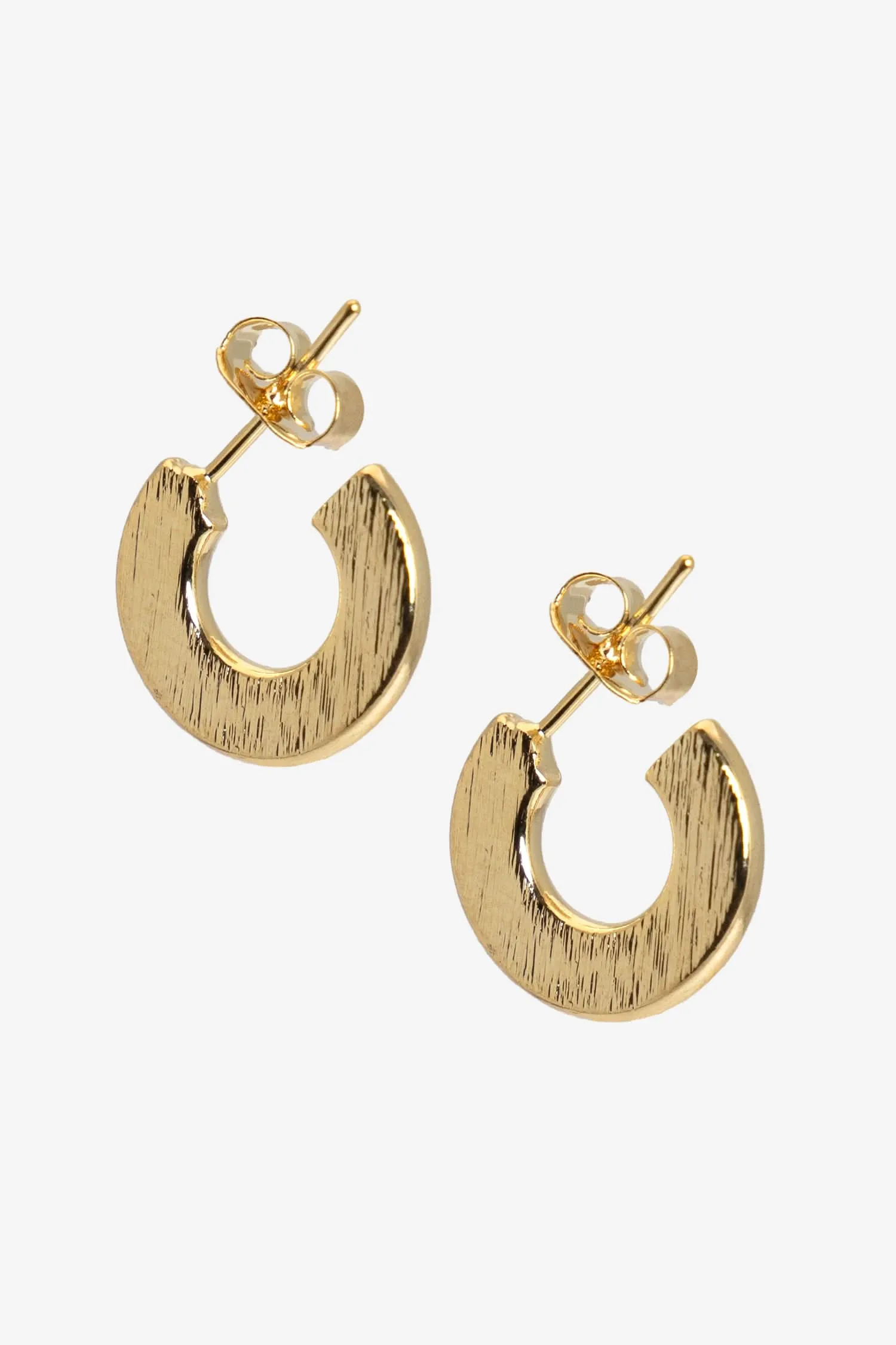 JWL105 - Flat Open Hoop Earrings sold by los angeles apparel