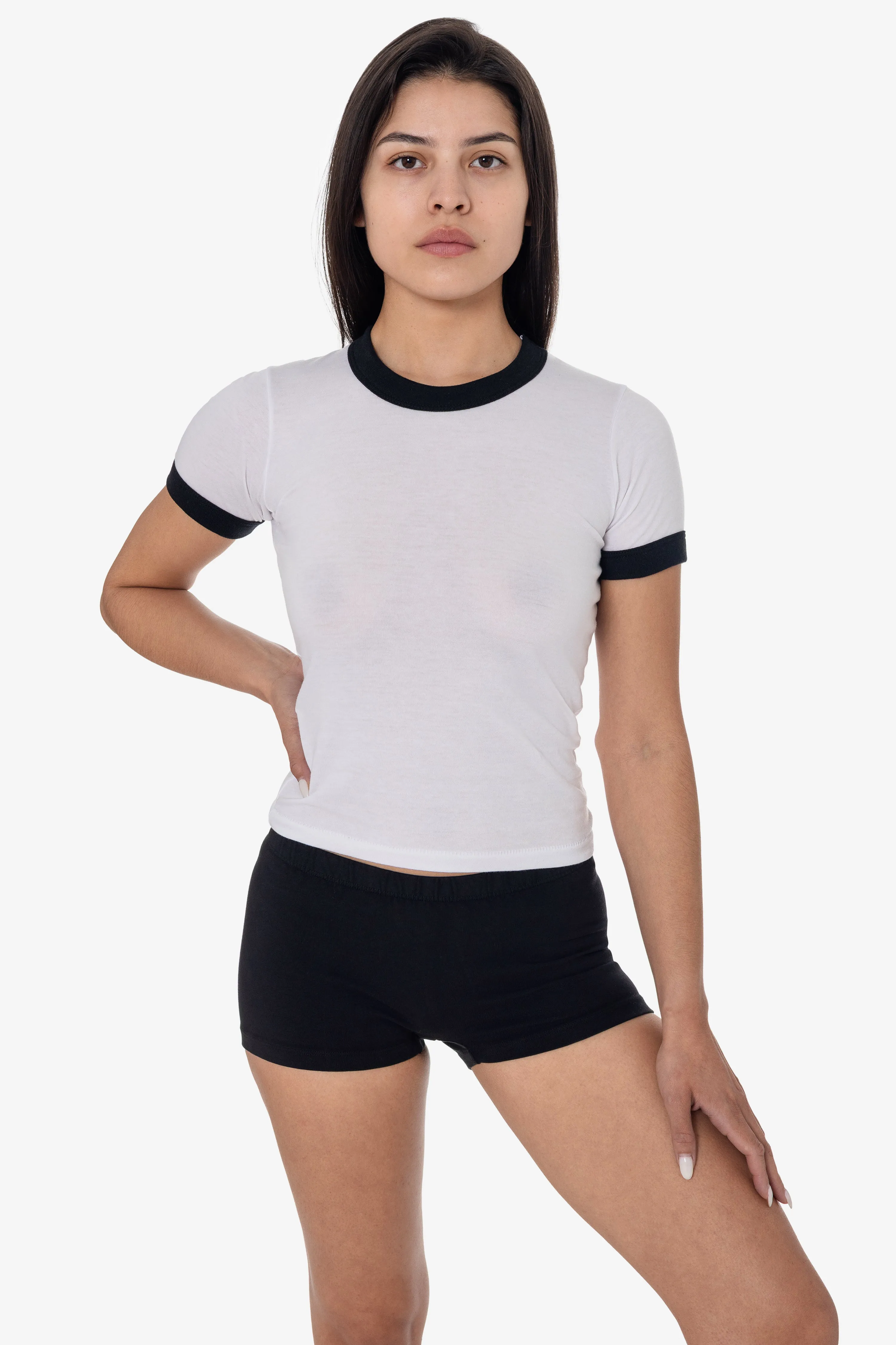 FF310 - Women's Poly Cotton Ringer Tee sold by los angeles apparel product image thumbnail 5
