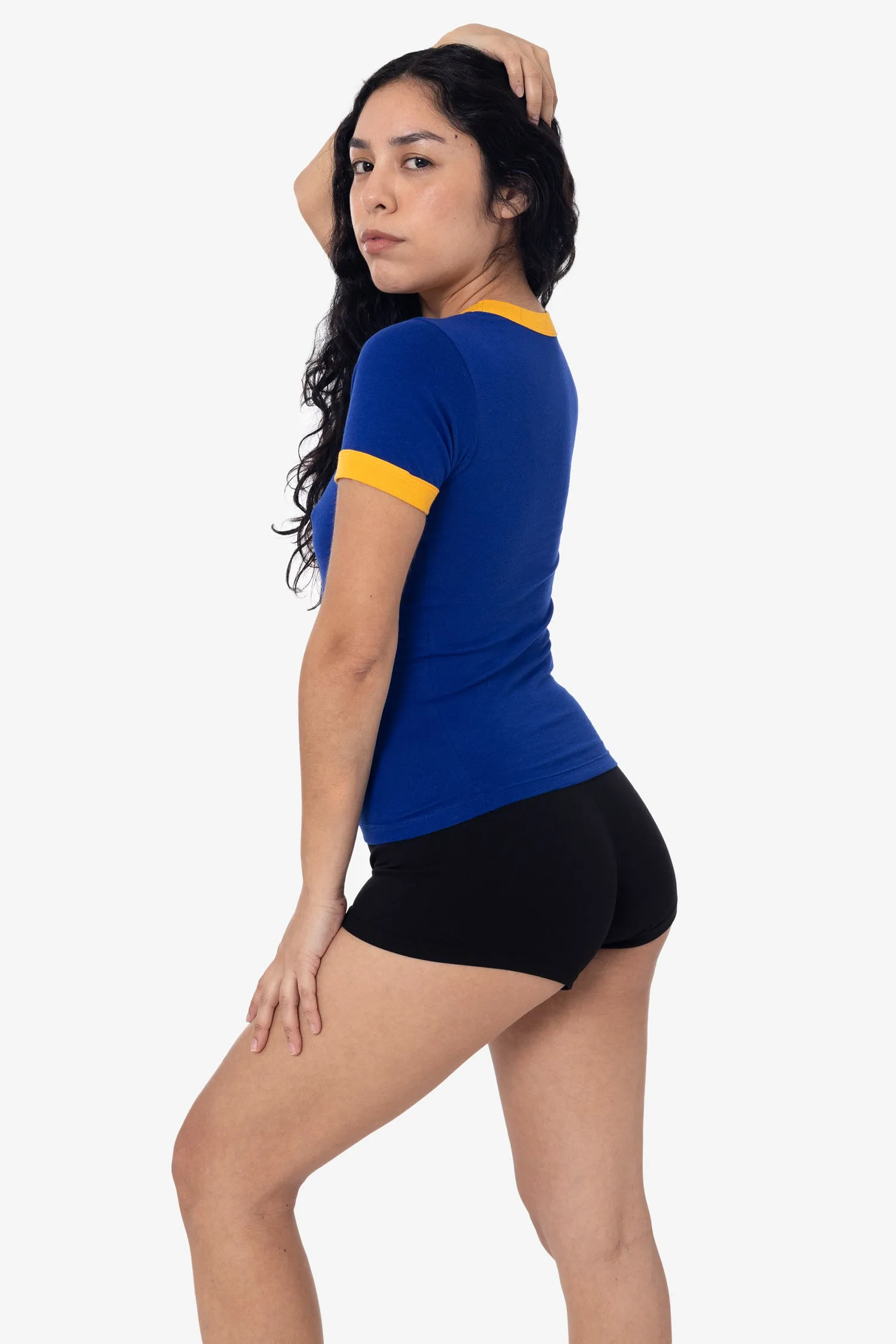 FF310 - Women's Poly Cotton Ringer Tee sold by los angeles apparel product image thumbnail 4