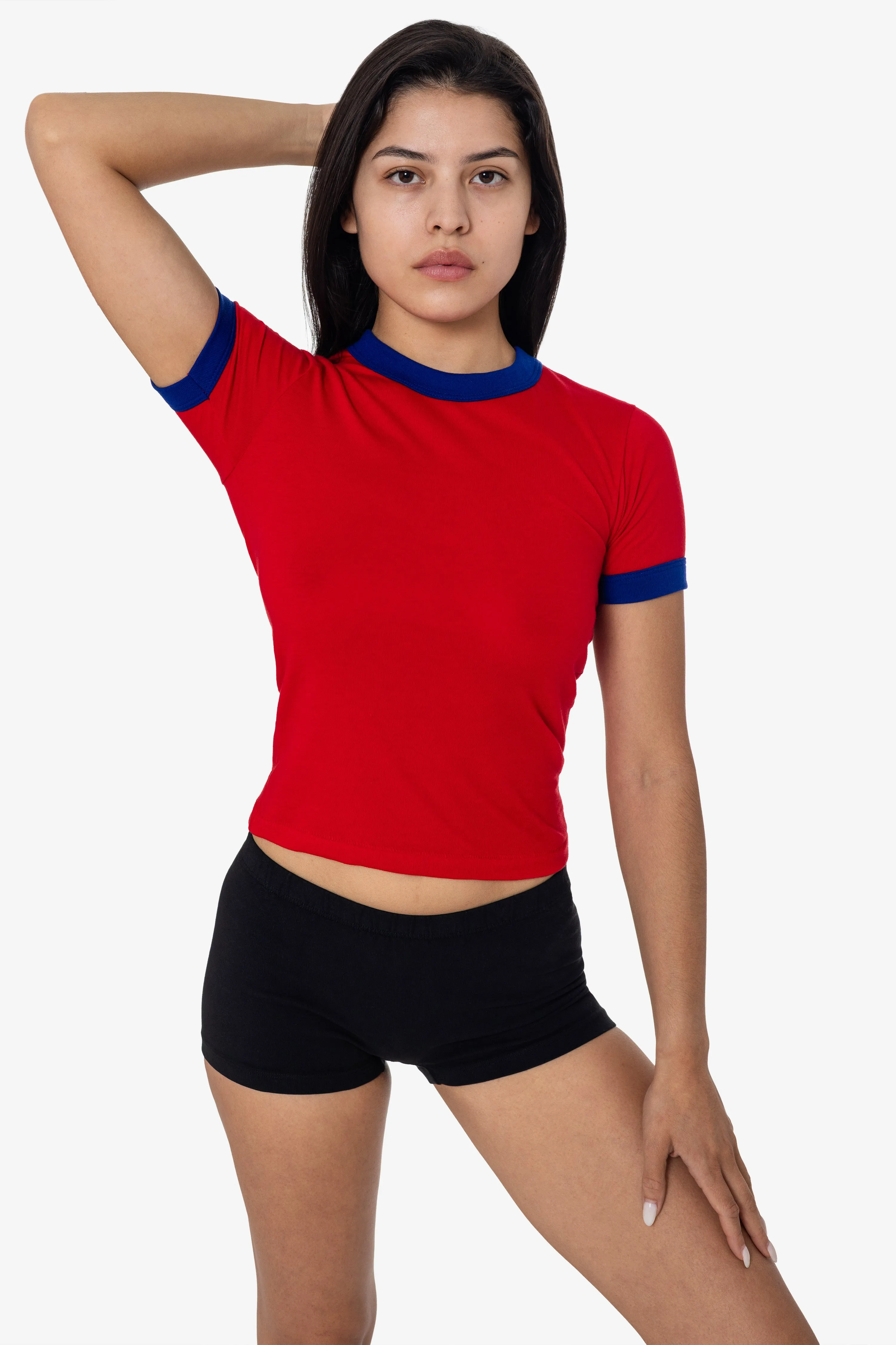 FF310 - Women's Poly Cotton Ringer Tee sold by los angeles apparel