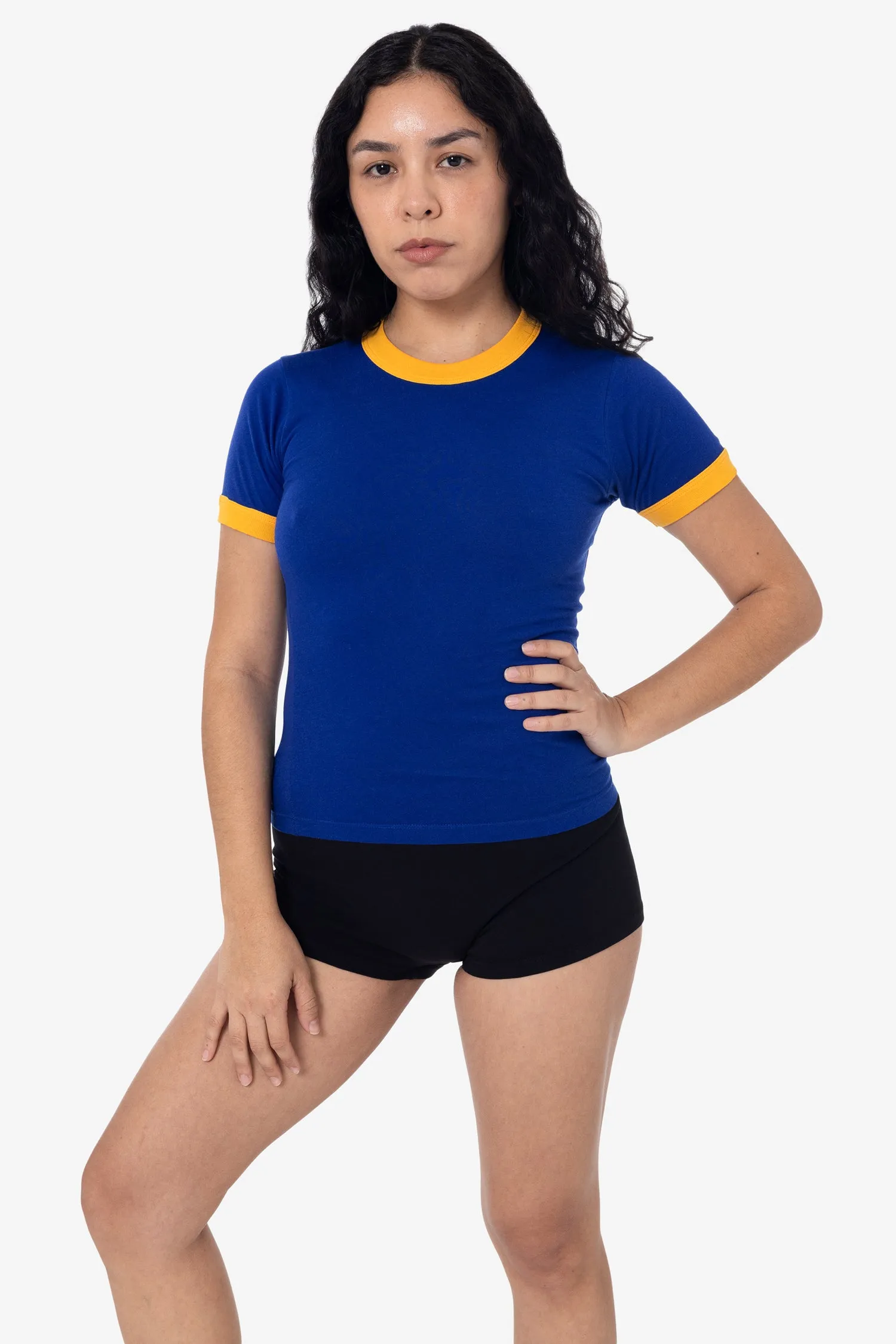 FF310 - Women's Poly Cotton Ringer Tee sold by los angeles apparel product image thumbnail 3