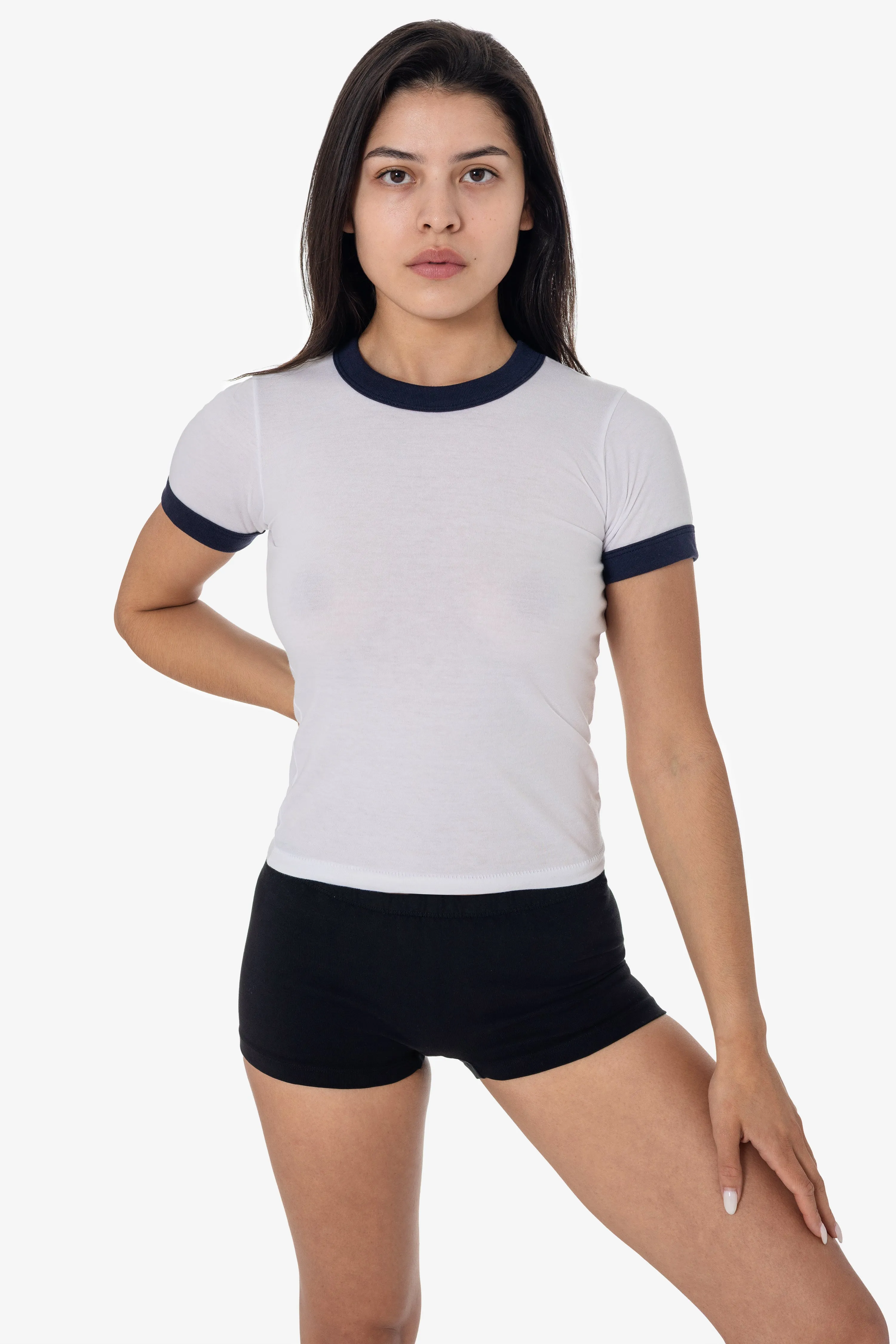 FF310 - Women's Poly Cotton Ringer Tee sold by los angeles apparel product image thumbnail 2
