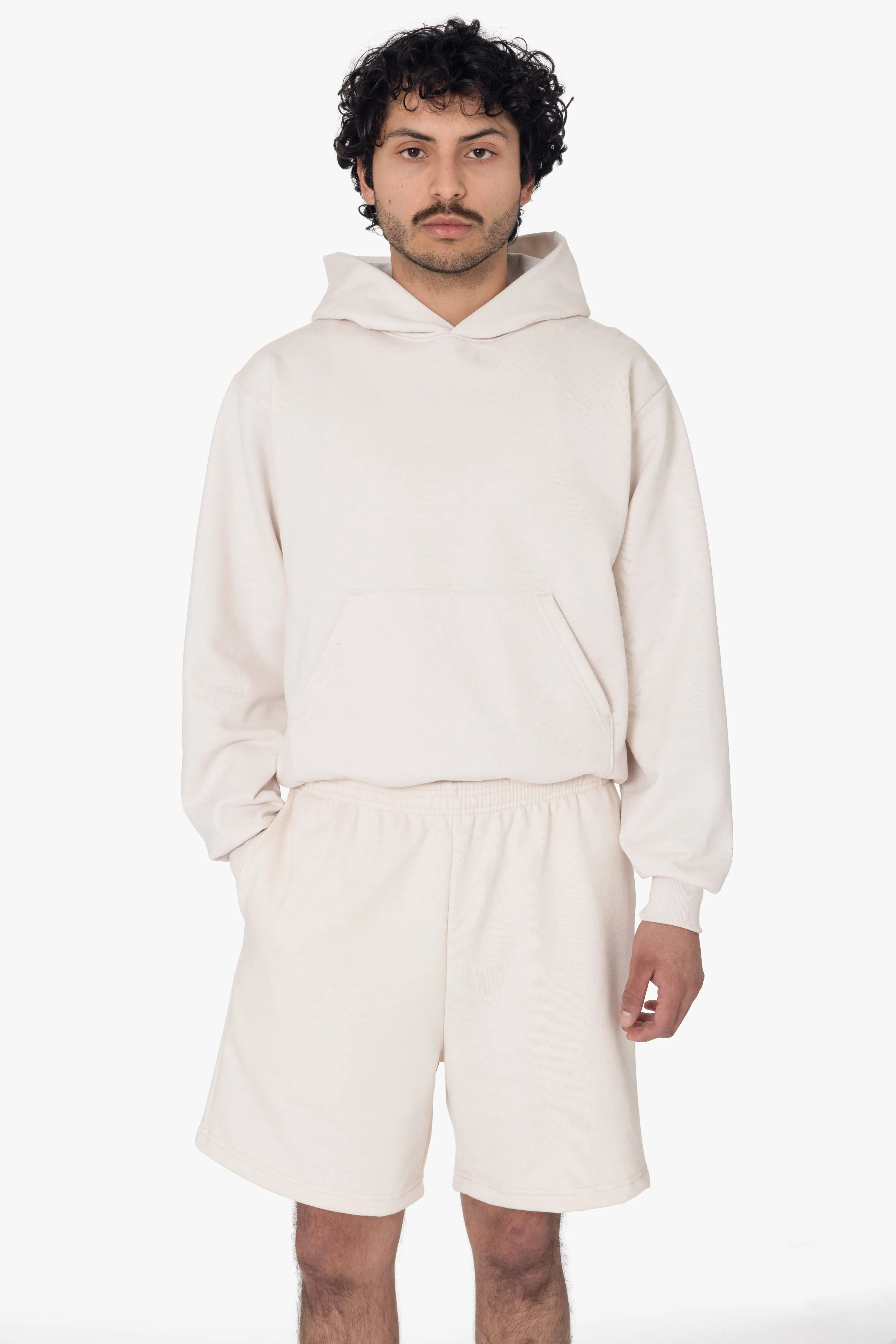 MWF02 - 10oz. Mid-weight Poly Cotton Fleece Sweat shorts sold by los angeles apparel product image thumbnail 3