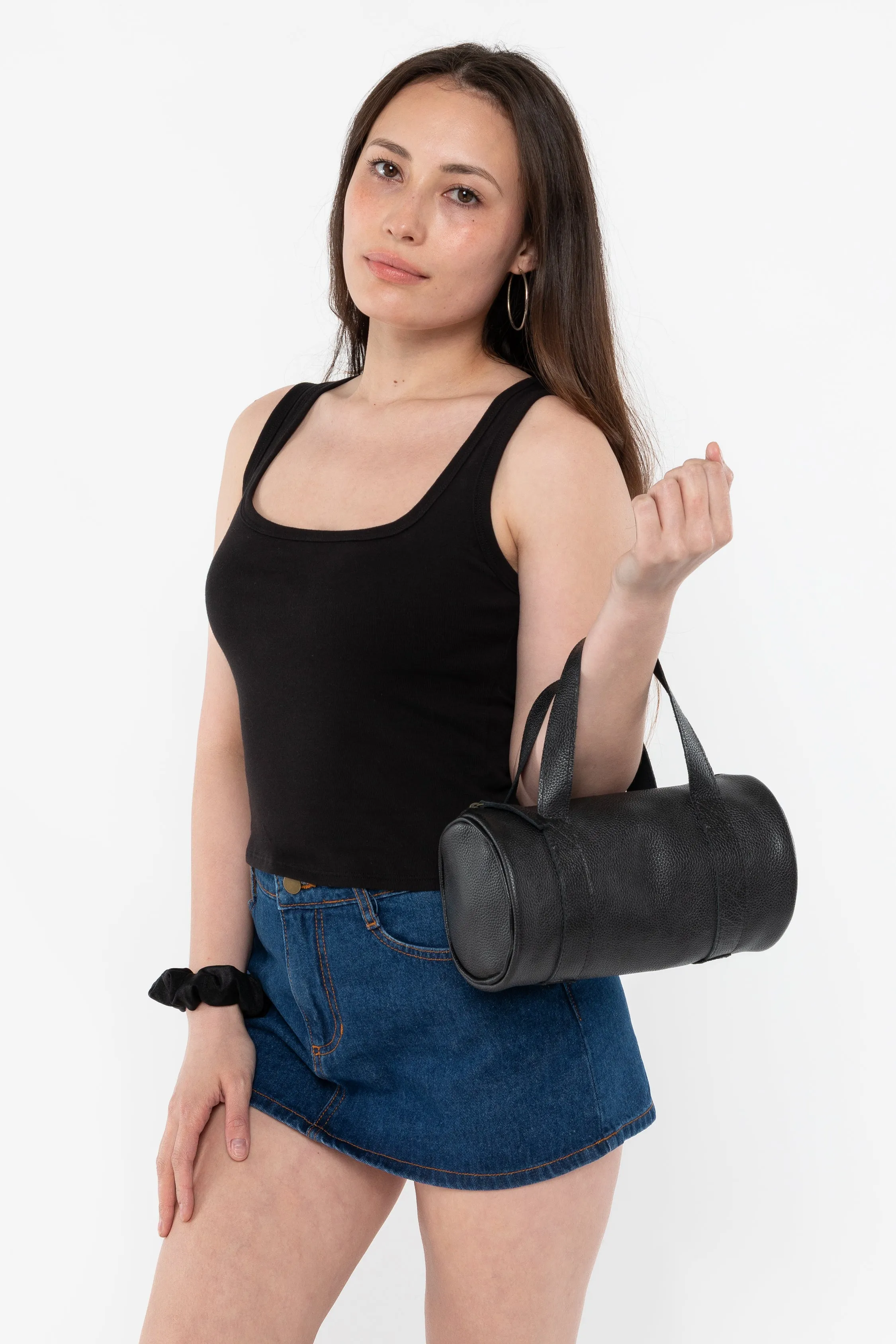 RLH541 - Leather Mini Gym Bag sold by los angeles apparel product image thumbnail 3