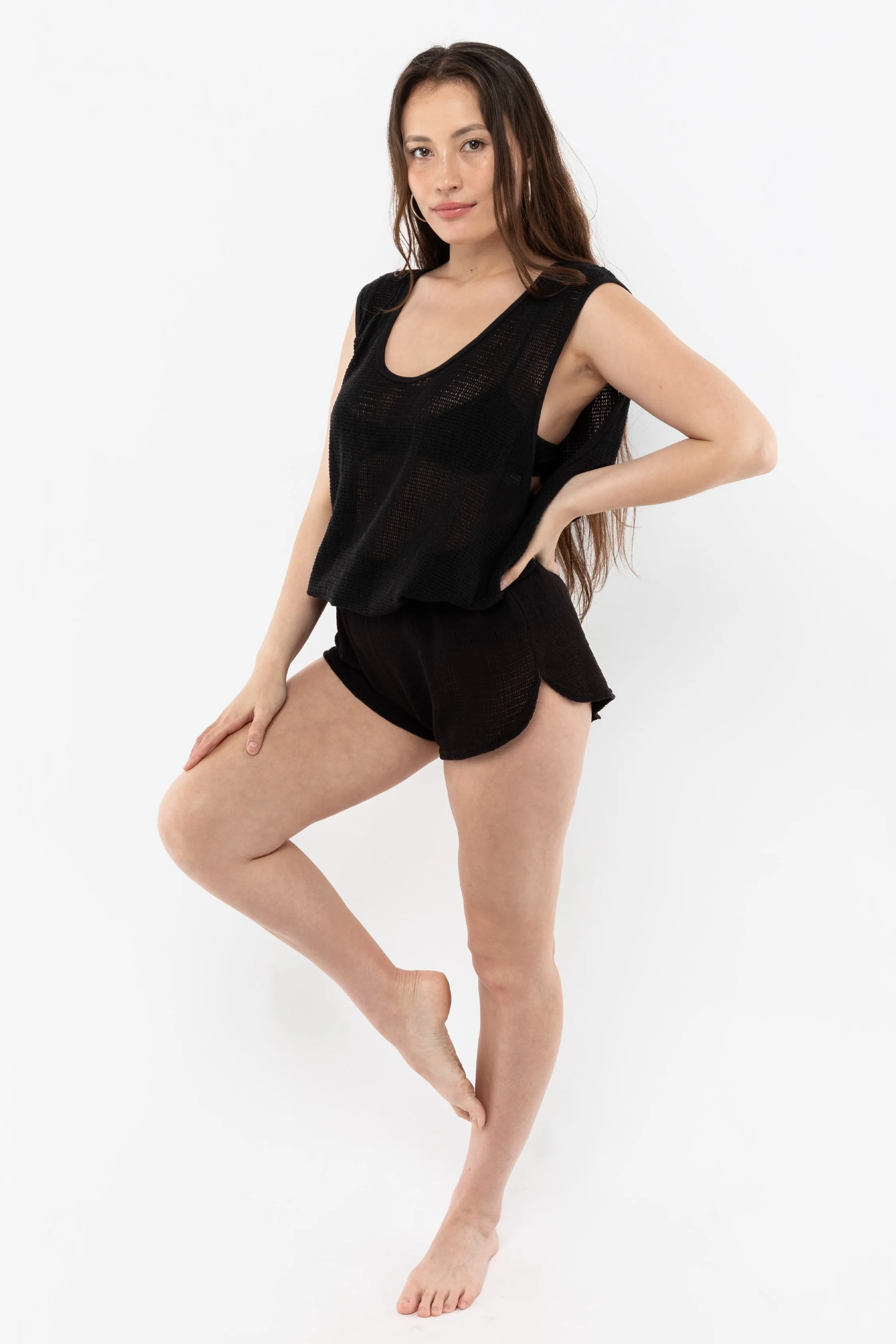 RIN15GD - Unisex Cotton Fishnet Tank Top sold by los angeles apparel product image thumbnail 2