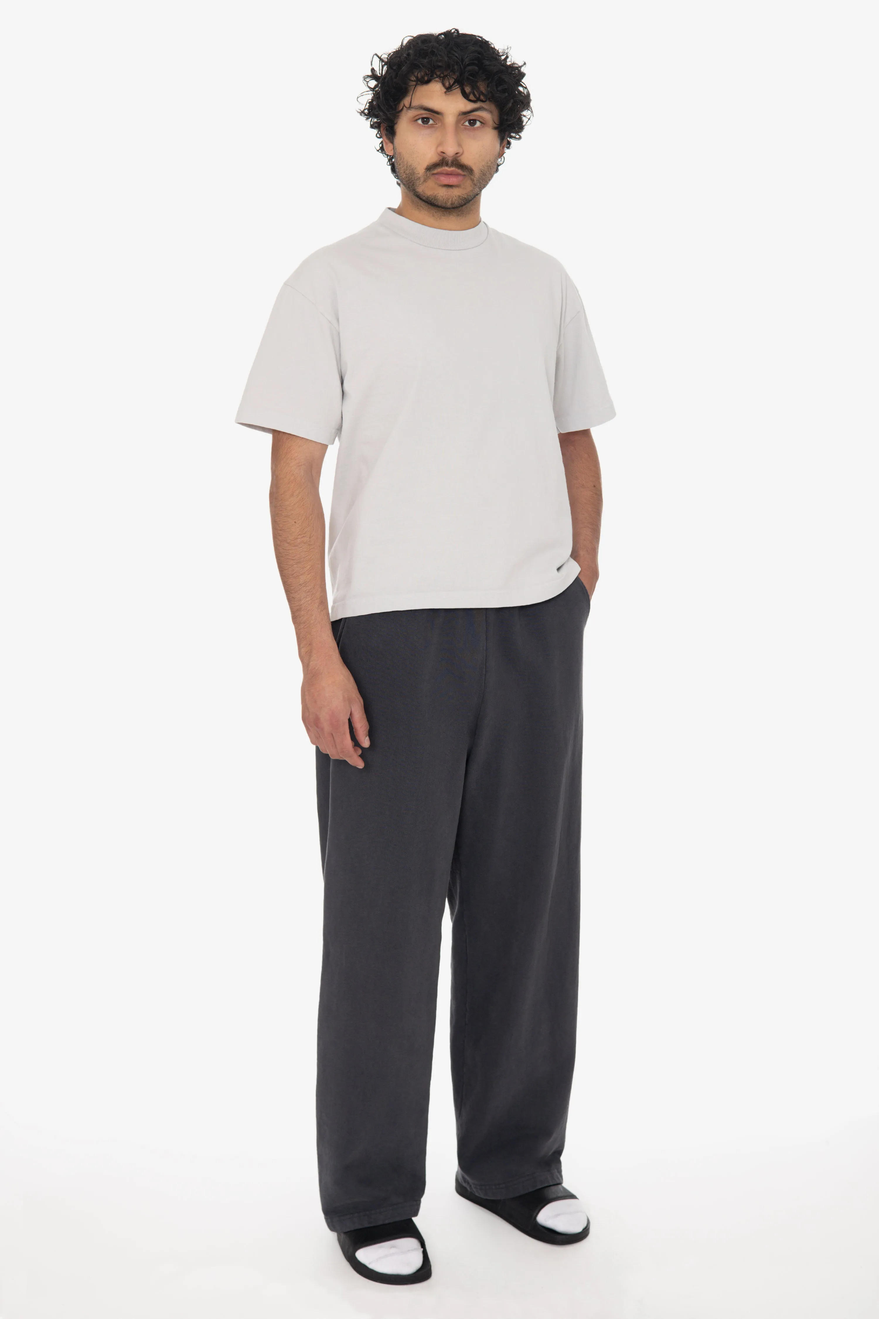 HF05 - Heavy Fleece Wide Leg Sweatpants (Garment Dye) sold by los angeles apparel product image thumbnail 3