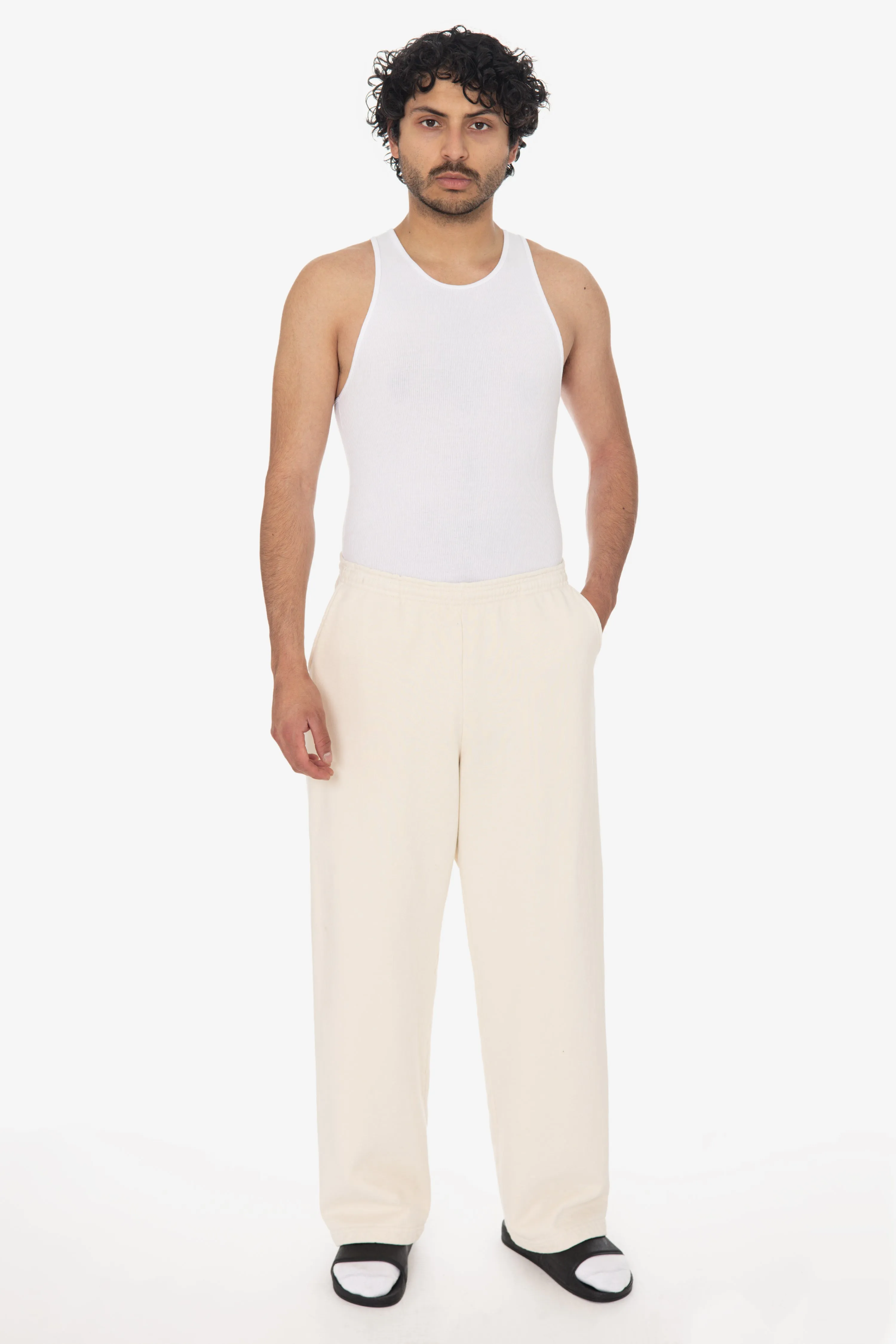 HF05 - Heavy Fleece Wide Leg Sweatpants (Garment Dye) sold by los angeles apparel product image thumbnail 2
