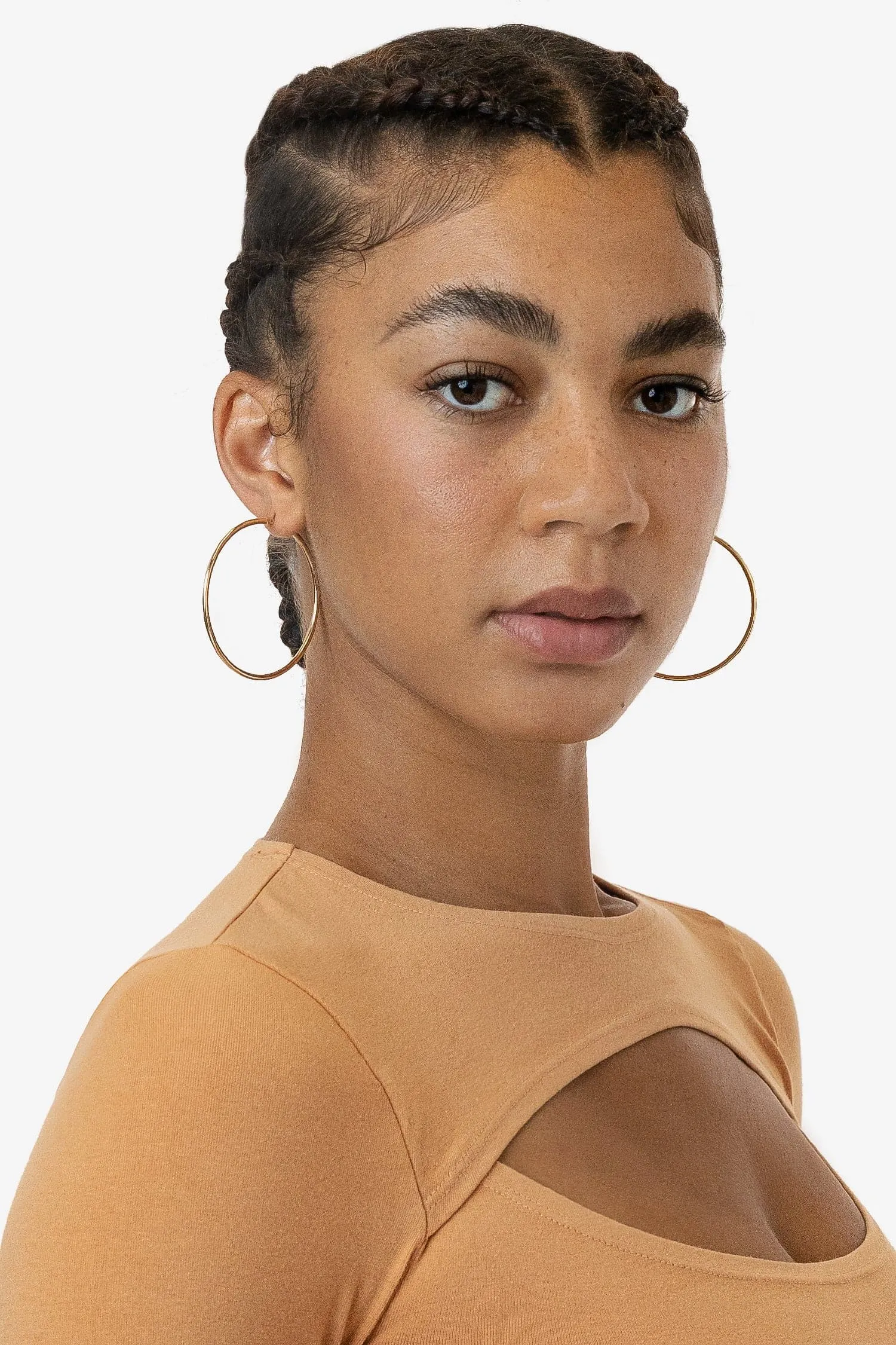 EARHOOP02 - Timeless Large Hoop Earrings sold by los angeles apparel