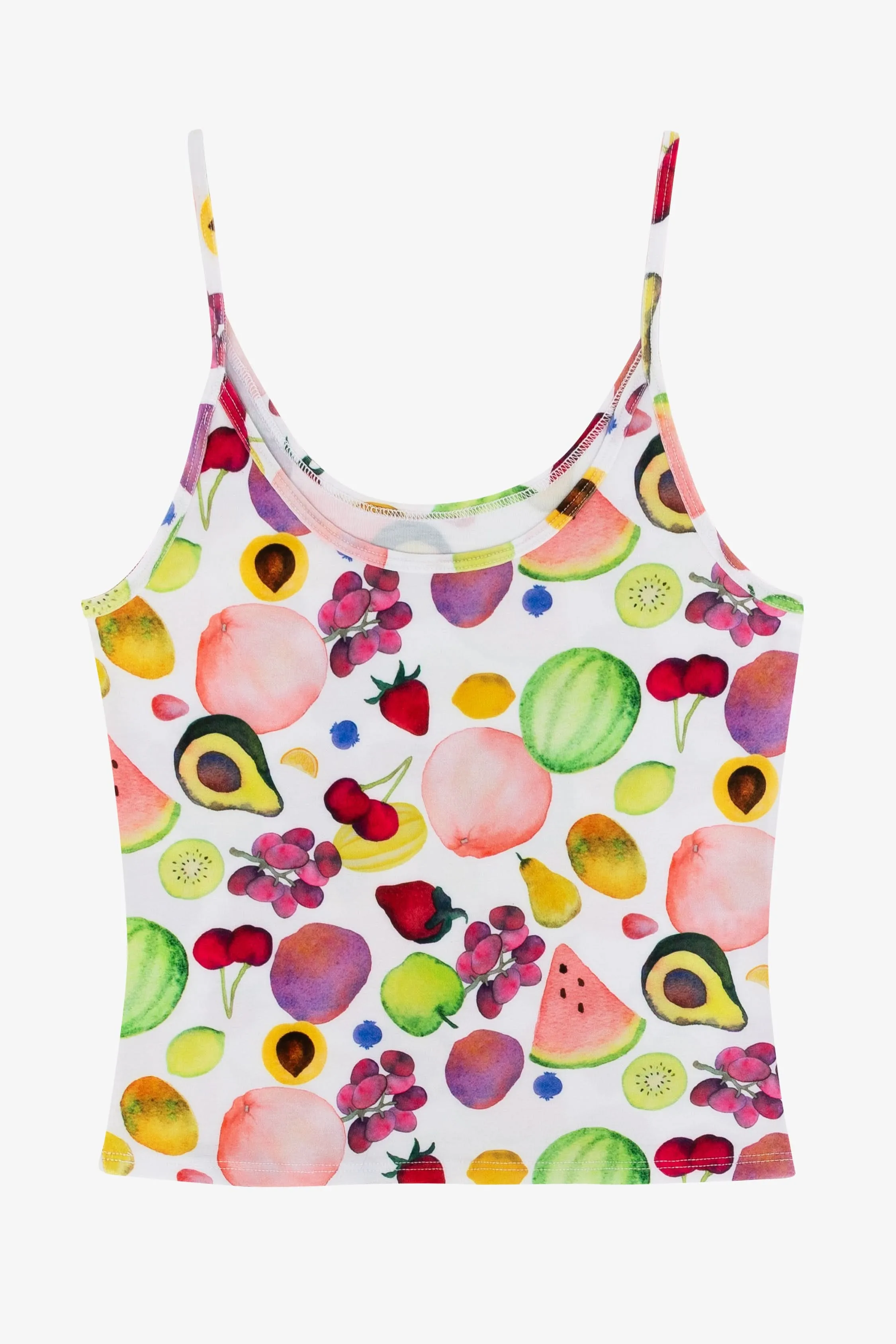 RPL3011P-X - Printed Poly Spandex Tear Drop Tank Top sold by los angeles apparel product image thumbnail 4