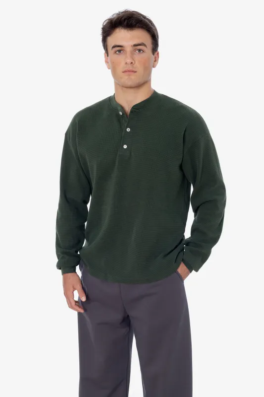 TX458GD - Long Sleeve Heavy Thermal Heritage Henley sold by los angeles apparel