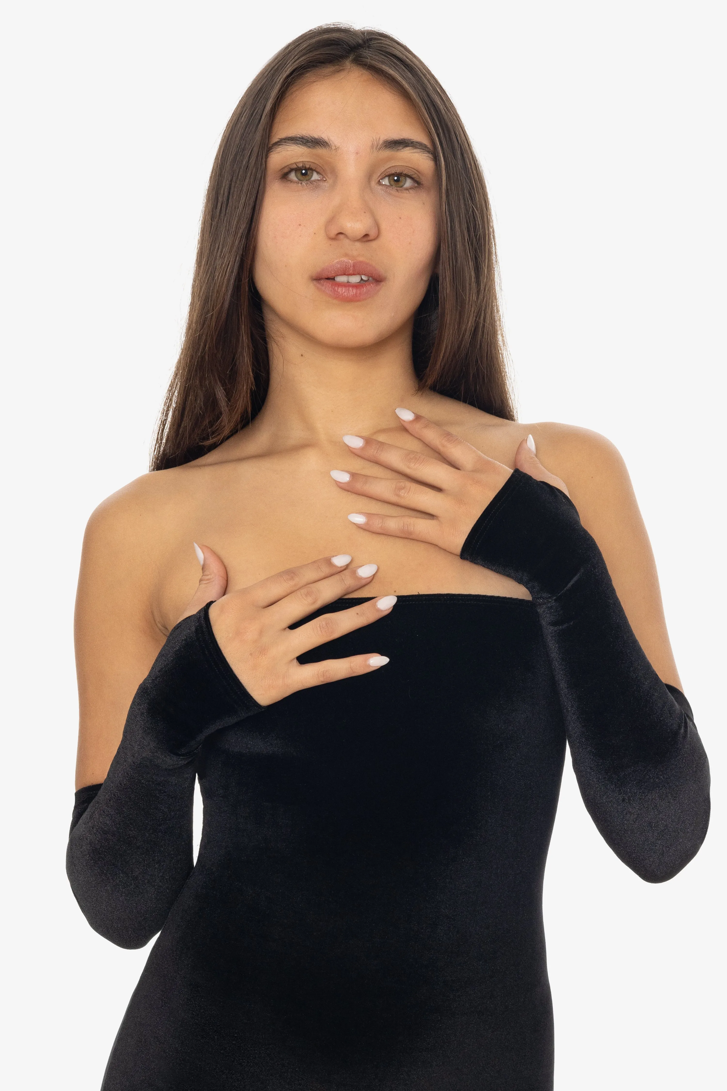 VVTGLOVE - Velvet Fingerless Glove sold by los angeles apparel product image thumbnail 4